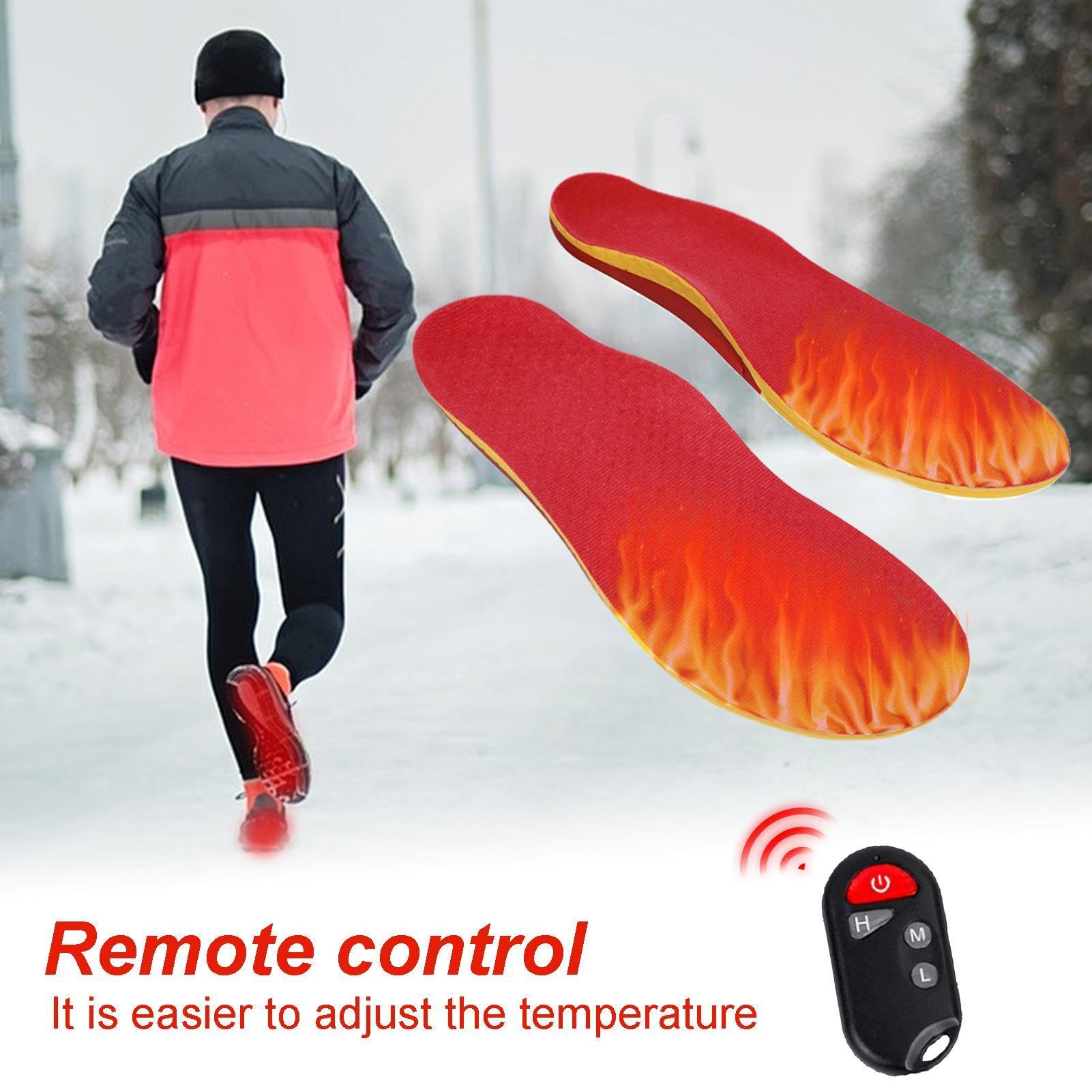 Solette Elettriche Riscaldate – Scaldapiedi Invernale Con Telecomando | Cuscinetti Termici In Velluto Per Cuscino Ad | Inserto Per Filo Riscaldante A Batteria Ricaricabile Per Caccia, Sci, Moto,