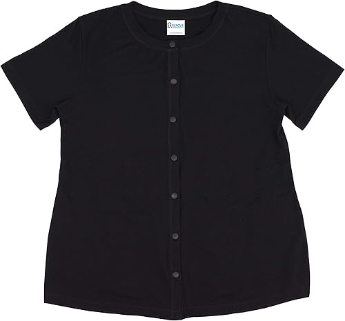 Miniatura 11 de Camisa de recuperación de mastectomía con bolsillos de drenaje Azul,Gris,Negro,https:/ www.Yaxa/dp/undefined