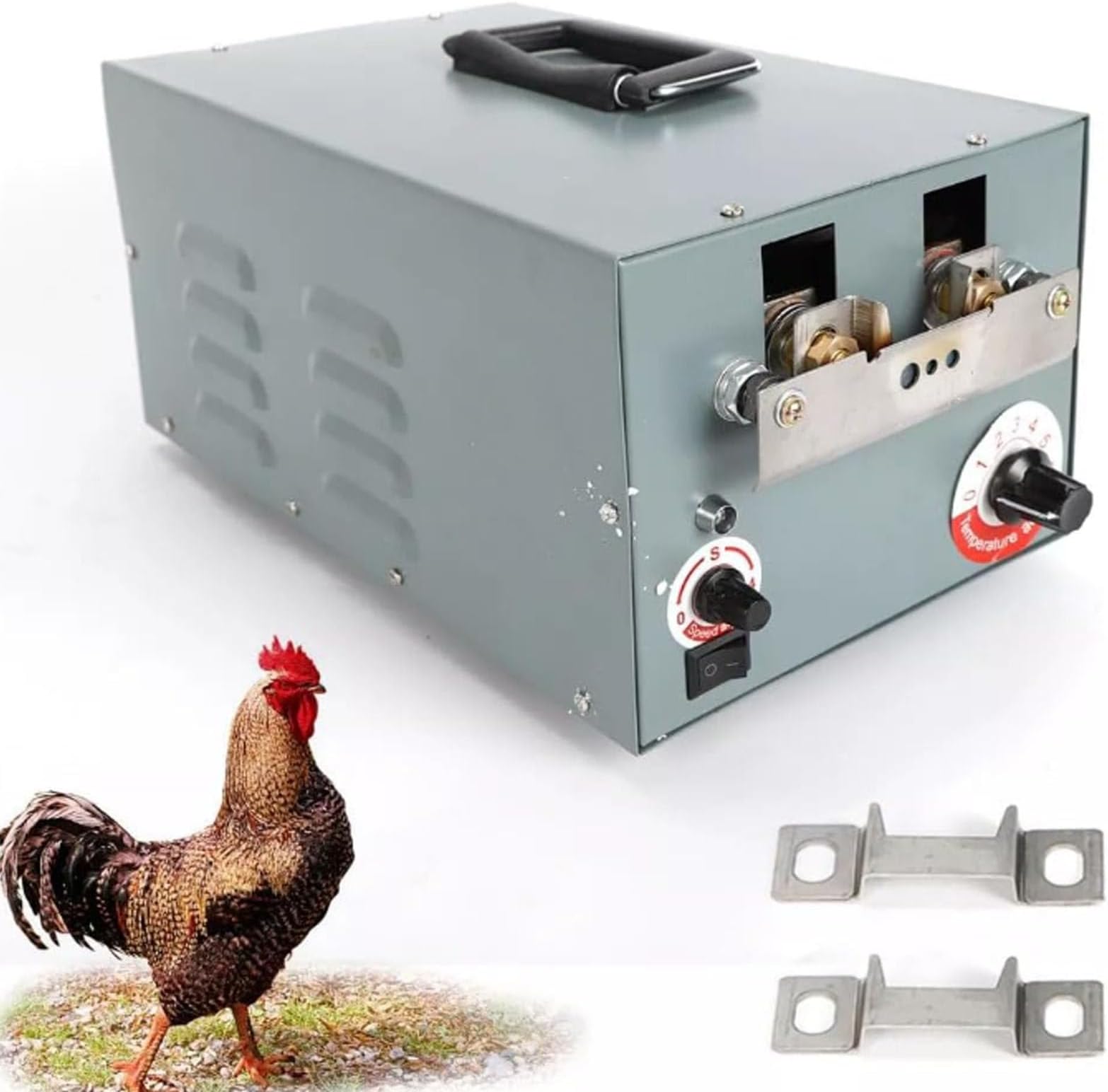 Automatic Chicken Debeaking Machine, 220-250W Electric Counting Poultry Debeaking Machine Chick Beak Cutting Shears with 2 Blades for Poultry Chicken Beak Cutter Chicken
