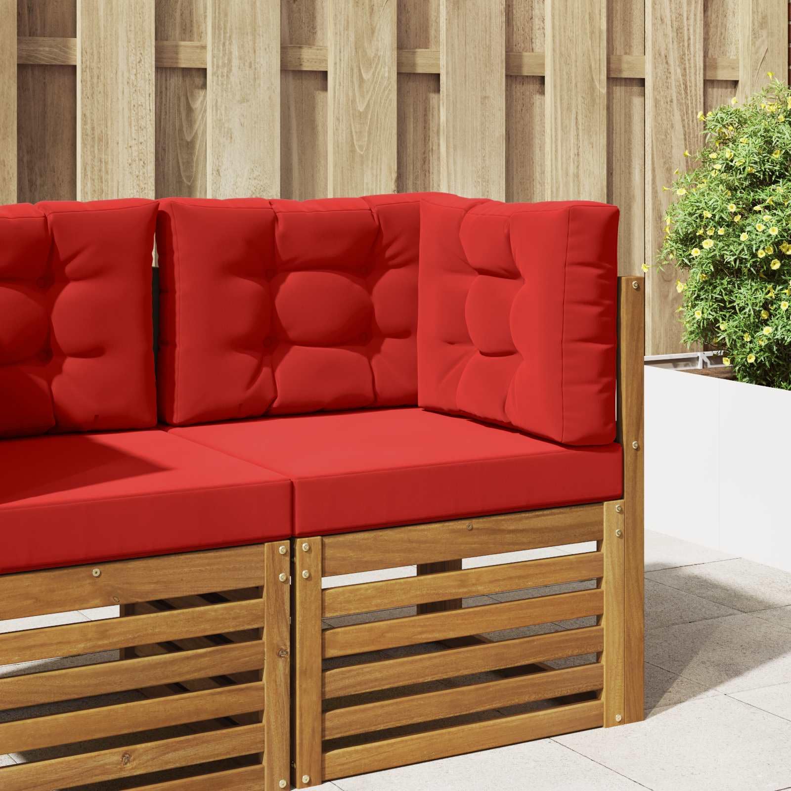 Coussin de canapé extérieur rouge pour sublimer votre terrasse