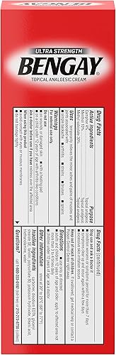 Miniatura 8 de Crema analgésica Bengay sin grasa para alivio de dolor 074300005362 crema ultra fuerza 1 1