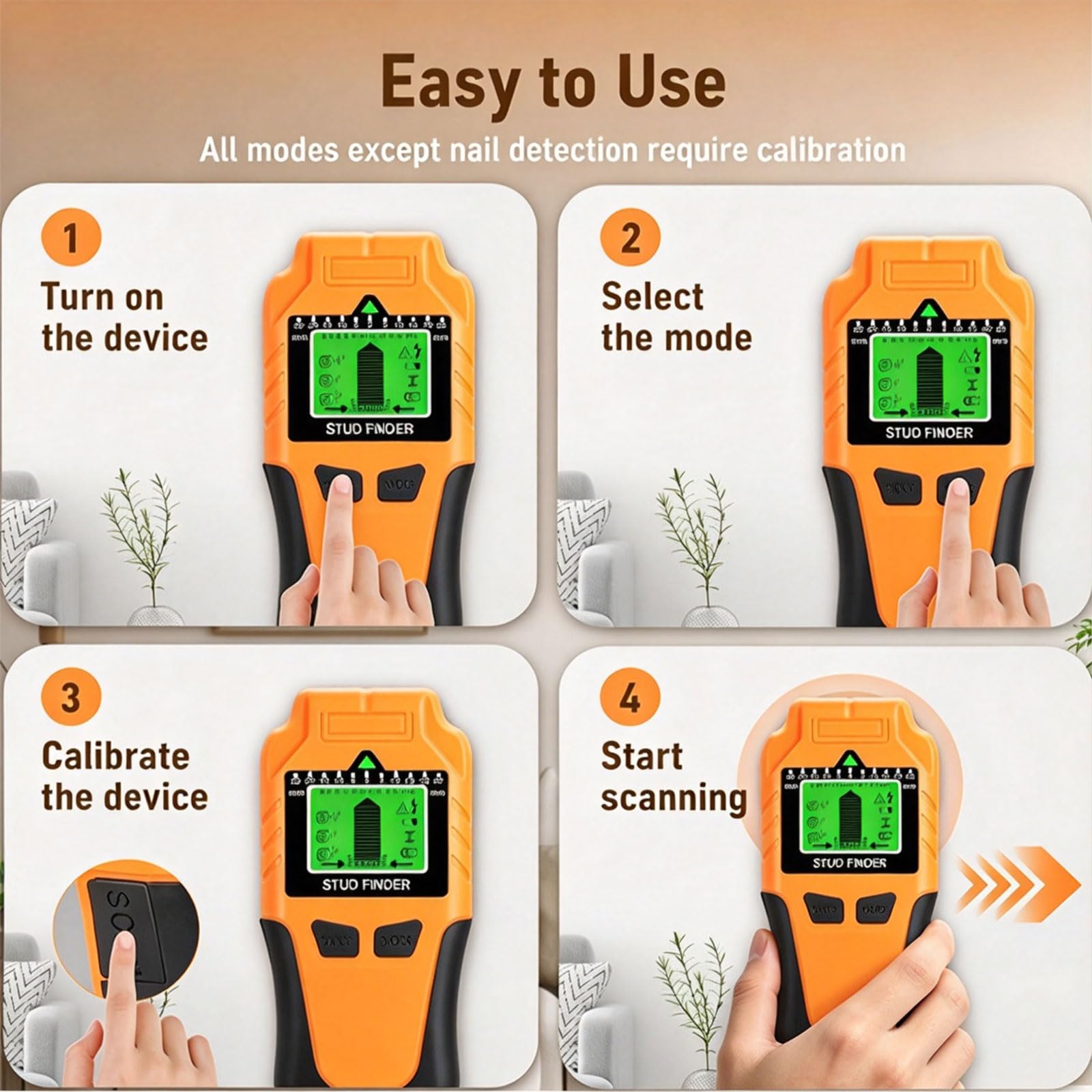 Scanner da parete con magnete incorporato per controllo degli