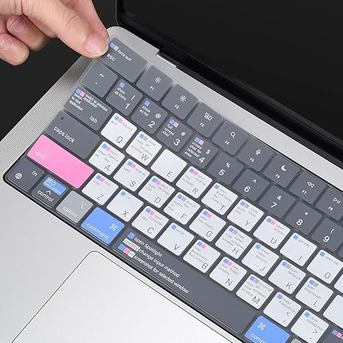 Miniatura 9 de MacOS Funda de teclado de acceso directo para MacBook Pro 14 de 16 pulgadas, M4, M3, M2, MacBook Air de 15.3 pulgadas, M4, M3, A3241, A3114, A3112,