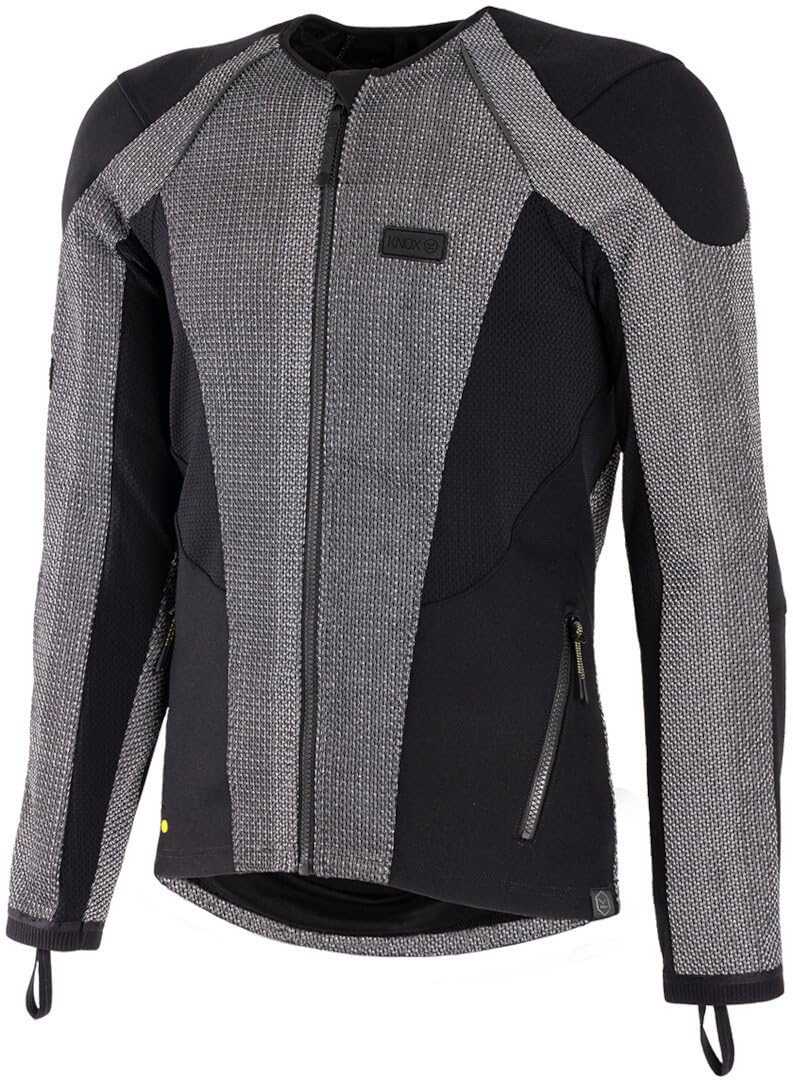 KNOX Kurtka z pełnymi wbudowanymi ochraniaczami L2 Urbane Pro MK3 CE Class AA, prosty krój GREY Black M