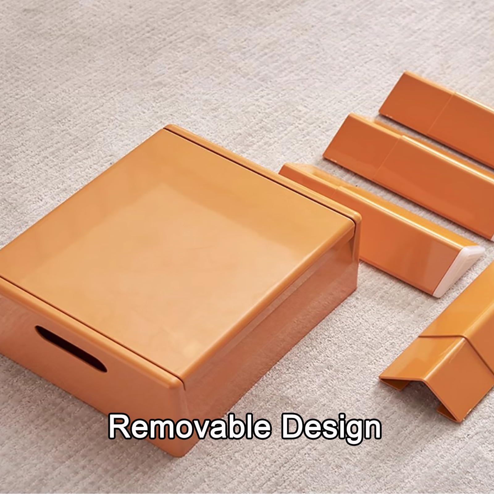 Amazon｜寝室用収納スツール、収納付きプラスチック製ロースツール
