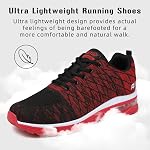 Ziitop Chaussures de course pour hommes Chaussures de tennis léger Athletic Air Coussin Chaussures de marche Non Grip Respirant Mode espadrilles Confortable Mesh Sport Chaussures Hommes entraînement Casual Gym Jogging Chaussures