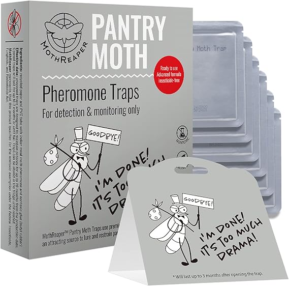 Pantry Moth Traps 6 Pack with Premium Pheromone Lure