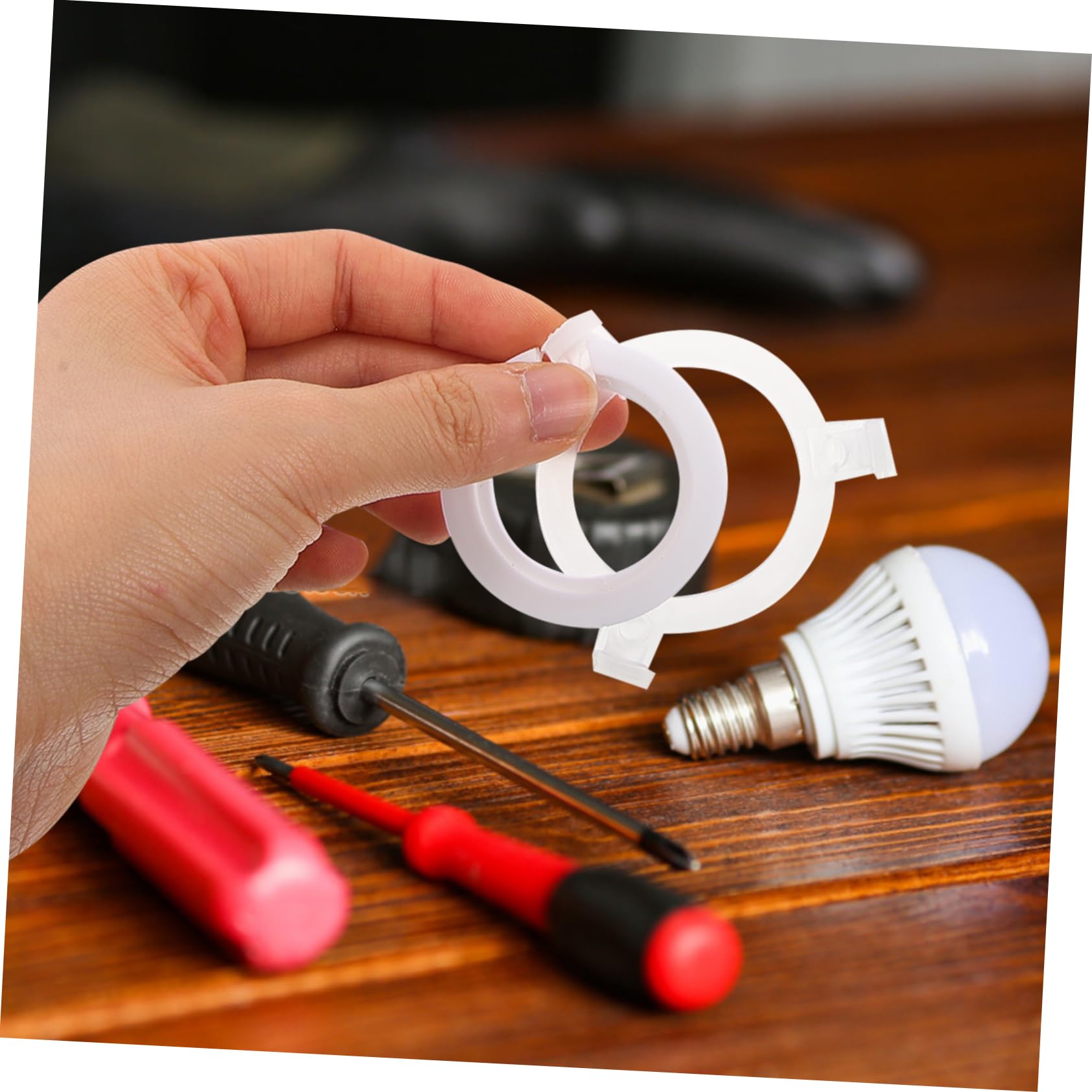 UKCOCO 40pièces Adaptateur De Douille De Lampe Vers Anneaux De Conversion Pour Abat-jours Facile à Installer Et Pratique