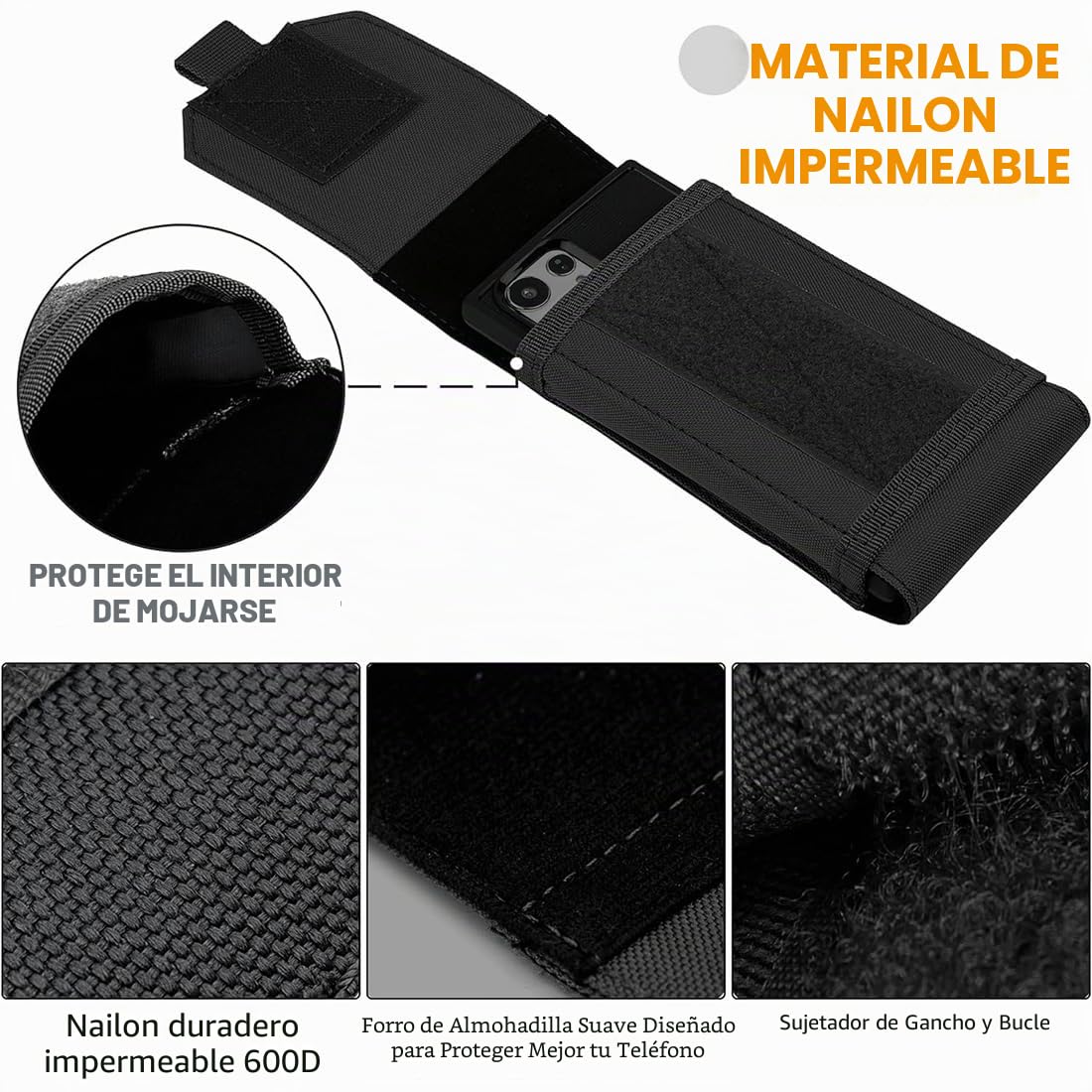 Cuero PU Universal Vertical Pado móvil funda funda con clip para Cuero PU Universal Vertical Pado móvil funda funda con clip para