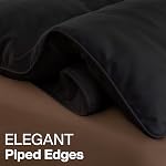 Utopia Bedding Queen Comforter Duvet Insert, Quilted Black Comforter with Corner Tabs, Box Stitched Down Alternative Comforters Queen Size 88 x 88 inches
