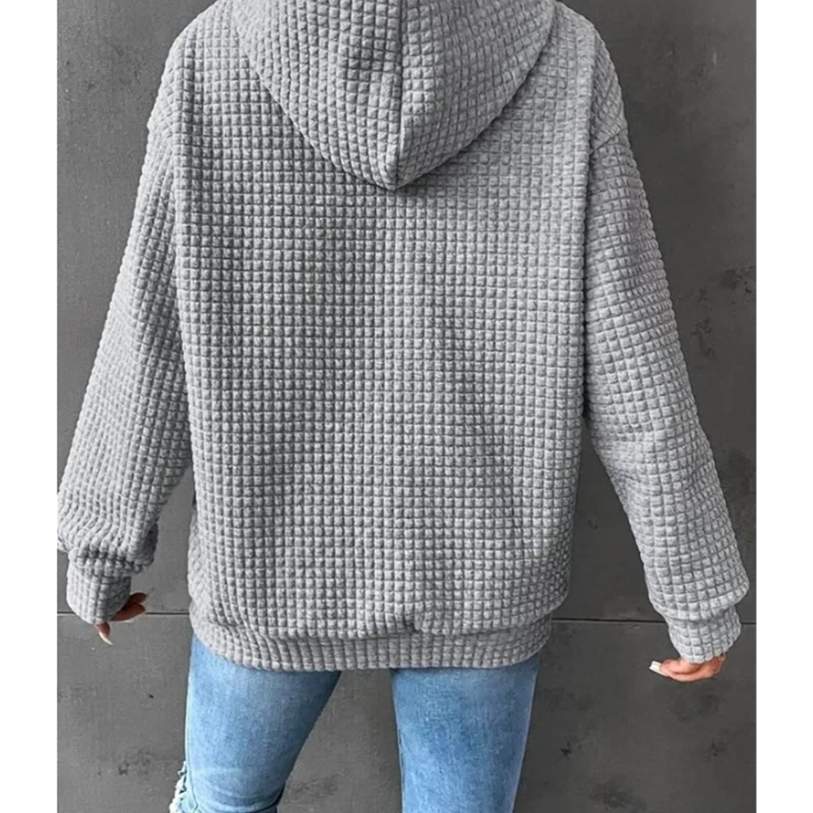 Damskie bluzy z kapturem damskie na jesień i zimę luźne dopasowanie na co dzień bluza z kapturem z długim rękawem solidna bluza biuro pulower