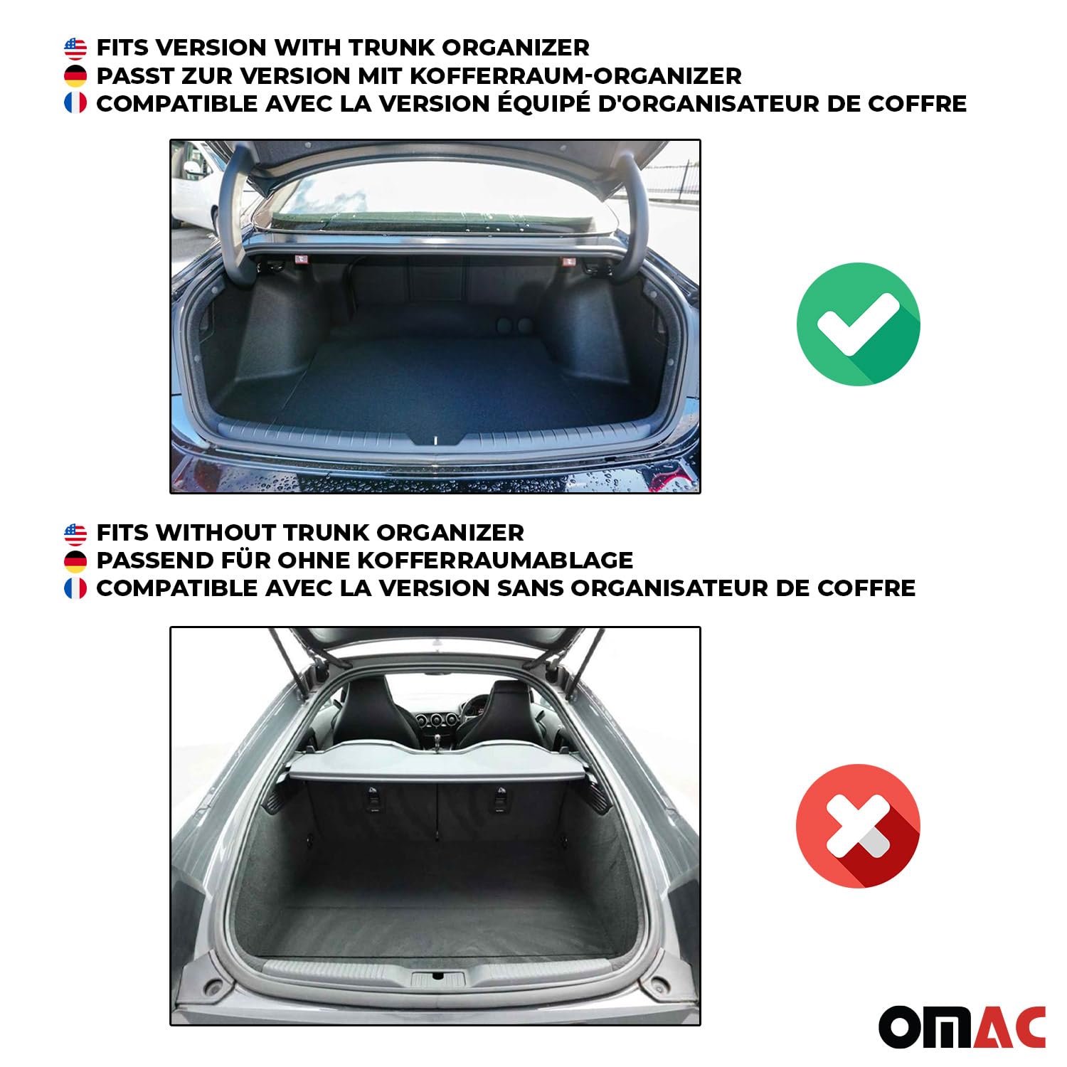Dywanik Bagażnika kompatybilny z Toyota RAV4 V 2019-2025 z Kofferraumorganisator TPE obere