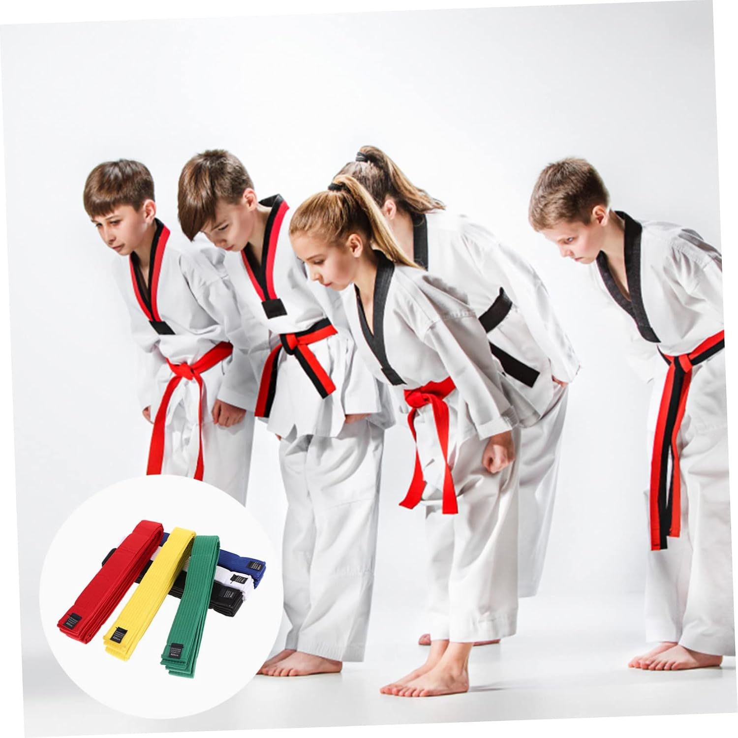 Karate Belt Pack Soft Cotton Taekwondo Belts Comfortable Martial Arts Waistband