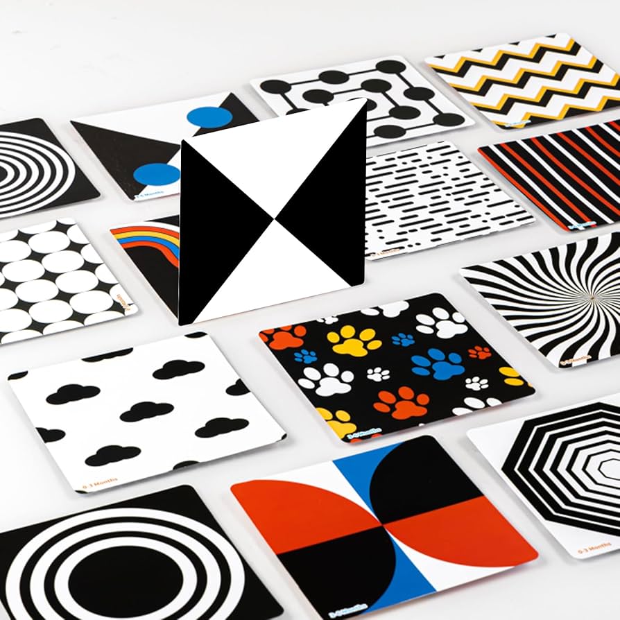 Amazon.com: Alened High Contrast Baby Cards, Visual Stimulation Cards for 0-3-6 Months, Brain Sensory Development Cards fo Newborn Infants : Toys & Games amazon-com-zazzykid-baby-visual-stimulation-flash-cards-50-pages-black-and-white-high-contrast-baby-cards-0-3-months-newborn-sensory-and-brain-development-toys-toys-games