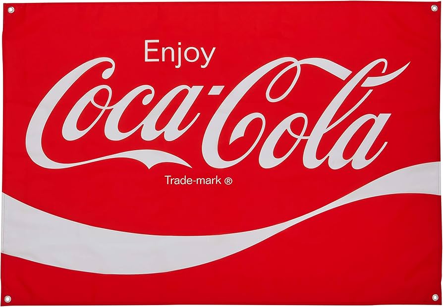 Amazon.co.jp: コカ・コーラブランド ファブリックサイン W130×H90cm