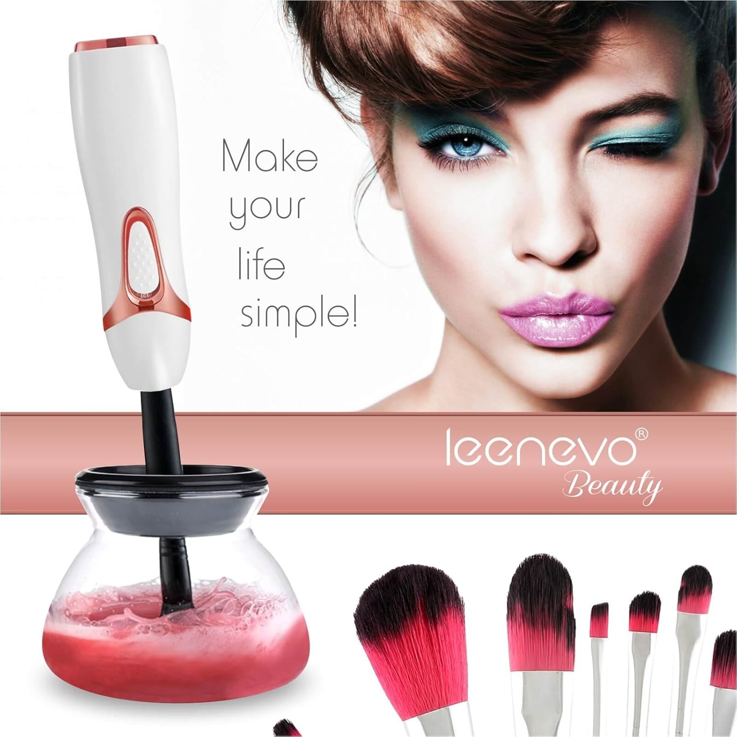 Electric Makeup Brush Cleaner and Dryer Kit Proffesional