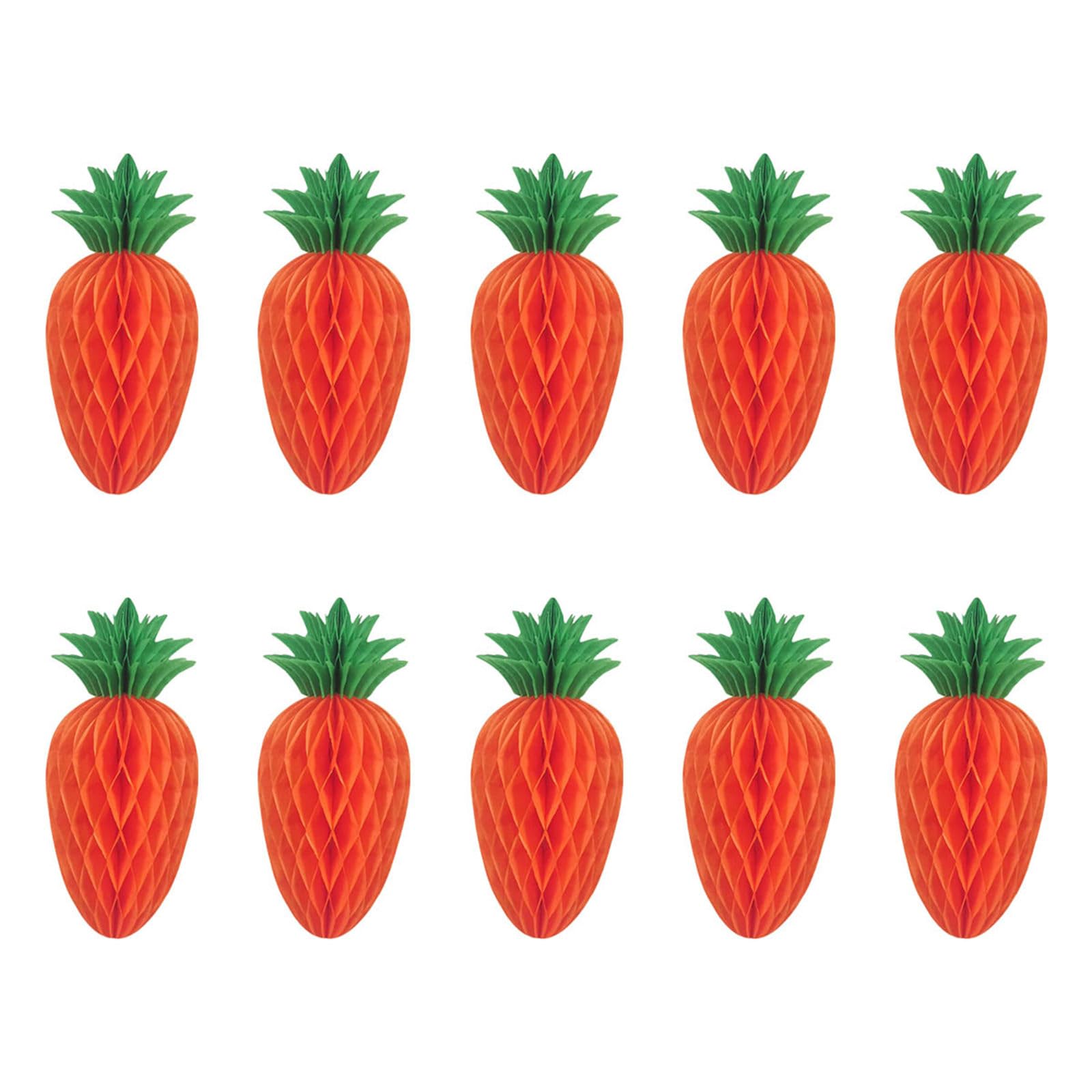 Msioytog Multicolor 10Pcs Paper Carrot Hanging Ornament Spring Carrot Ornament For Living Room Bedroom Table Centerpieces Home Decoration Thanksgiving Harvest Decoration