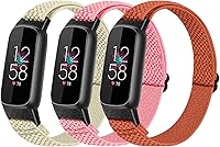 Vista 1 de Bandas elásticas de nailon compatibles con correas Fitbit Luxe para mujeres y hombres, elásticas, ajustables, transpirables, cómodas, correas