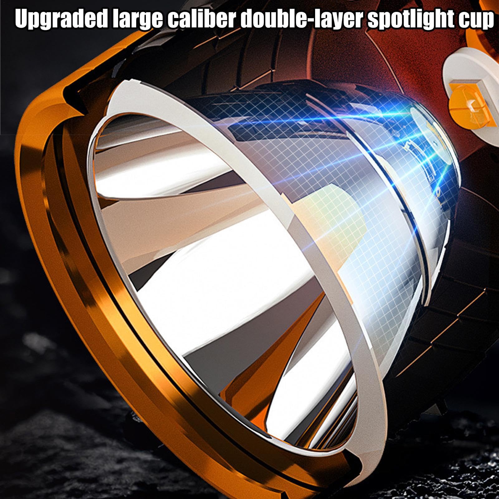 Latarki ładowalne, przenośny reflektor LED, latarka wiązka światła o wysokim natężeniu światła, możliwość ładowania USB, konstrukcja uchwytu ręcznego, idealna na plac budowy, nocne wędkowanie, zadania