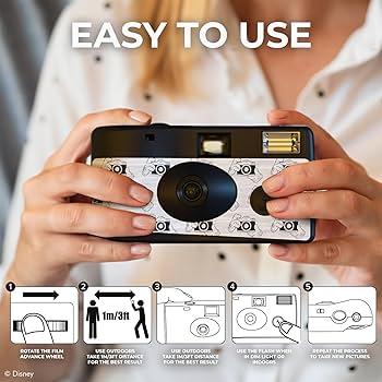 Disney ミッキーマウス 使い捨てカメラ 27枚撮影 Amazon.com