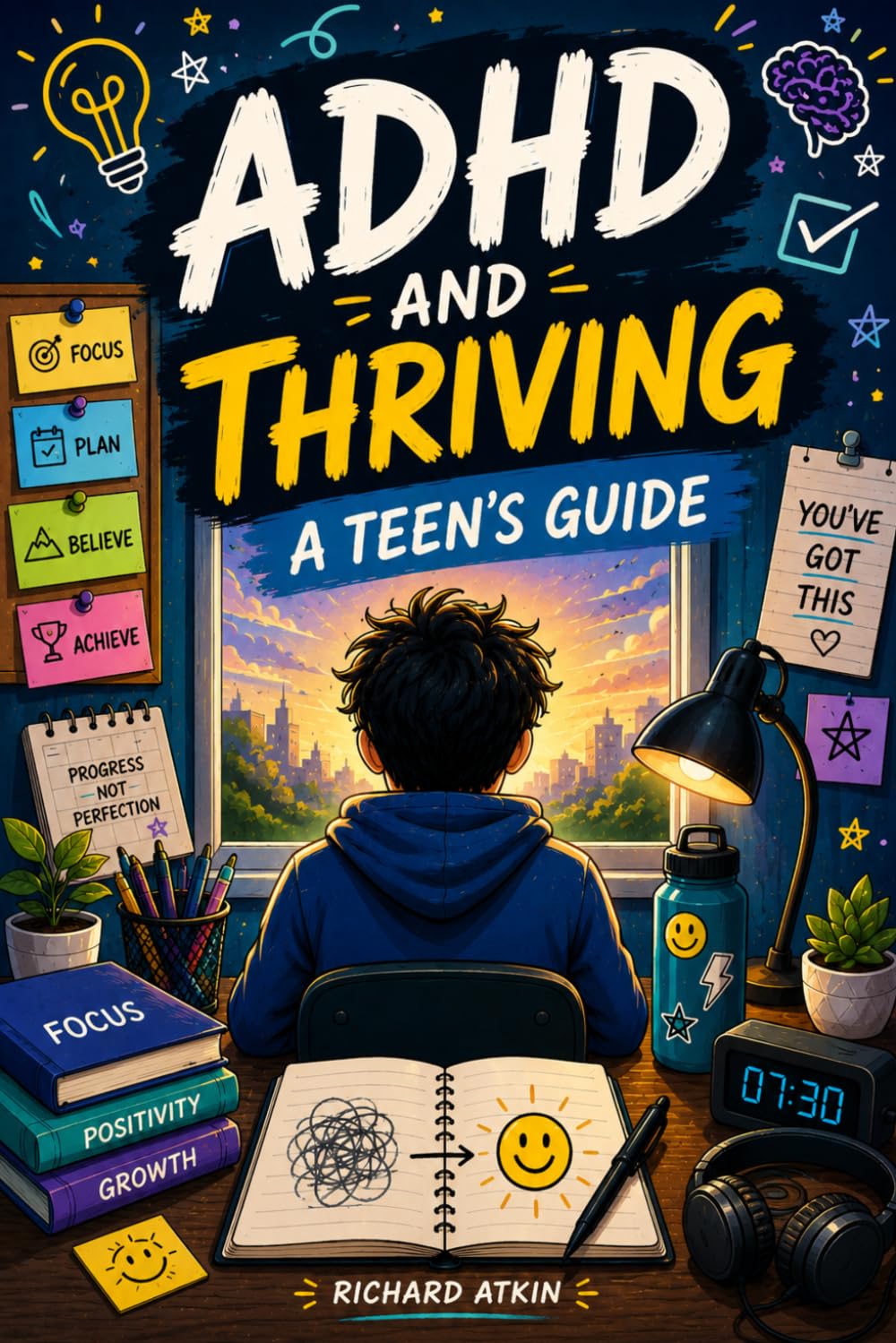 ADHD AND THRIVING - A TEENS GUIDE: A Teen’s Guide to Understanding ADHD, Building Confidence, Staying Motivated, and Thriving at School and in Life