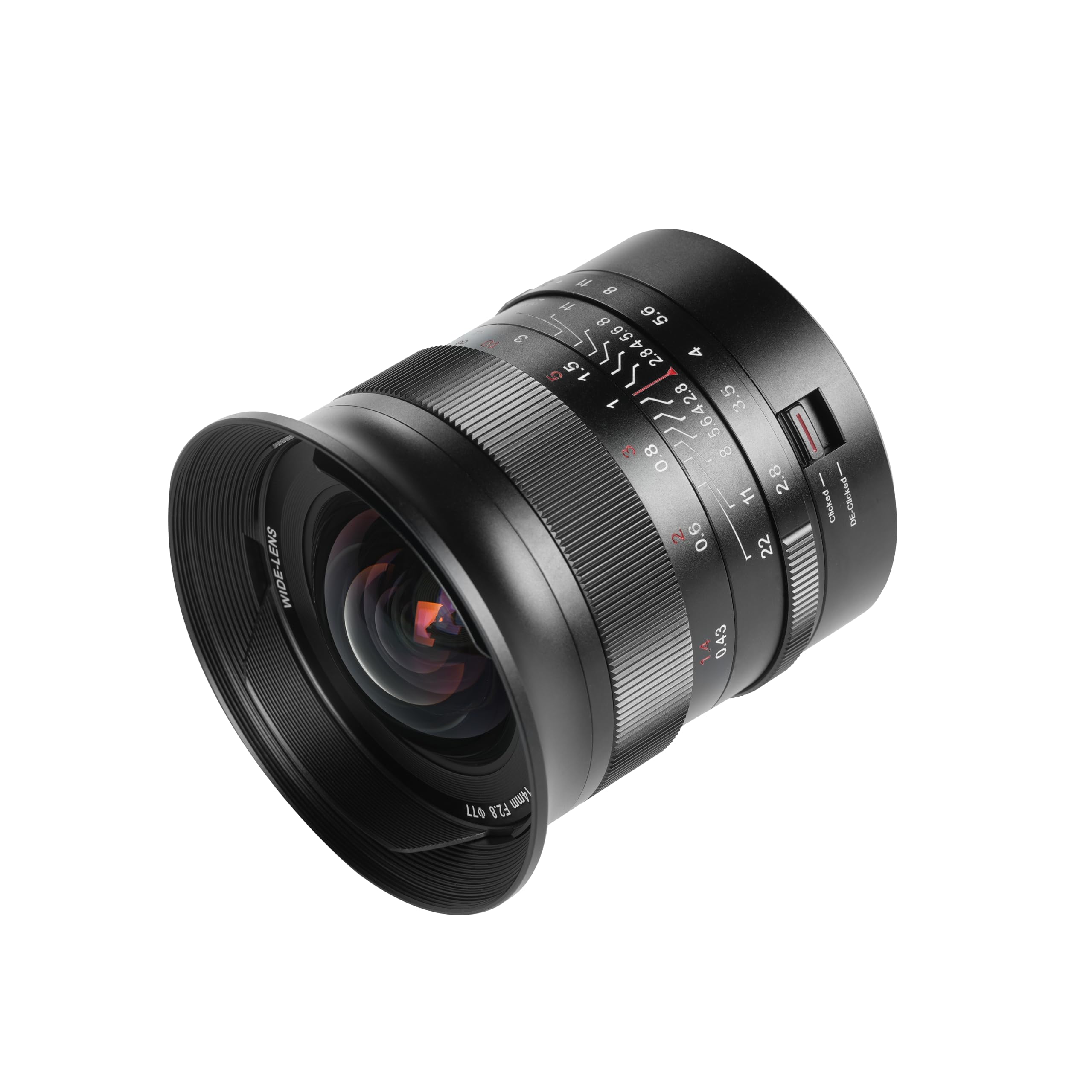 7artisans Obiettivo grandangolare F2.8 da 14 mm per Canon, messa a fuoco manuale Wide Angle Lens compatibile con fotocamera Canon RF Mount