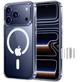 NIMASO for iPhone 17 Pro Case Clear, Compatible with MagSafe, Shockproof Military Grade Protection, Non-Yellowing, Slim Thin Magnetic Phone Case for iPhone 17 Pro, Clear - Amazon product rated Grade A