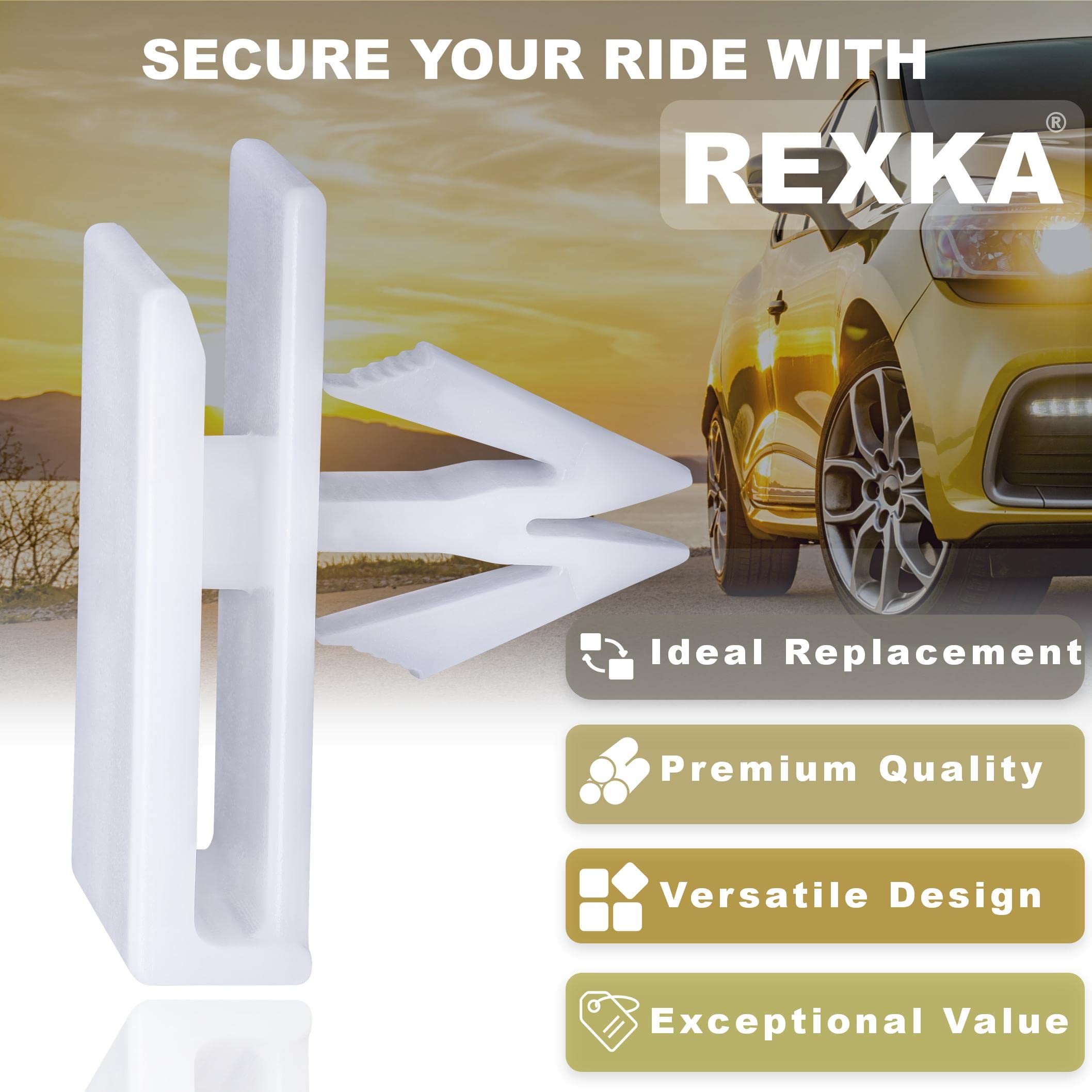 License Plate Screw Rexka 10pcs Rocker Panel Moulding Clips For GM 11518357 Chevrolet Avalanche Impala Lumina 741596 - Foto 7