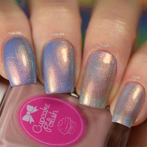 Miniatura 6 de Cupcake Polish VNL Blur #1 (fair) - Visible Nail Line Neutral Base Coat Nail Polish