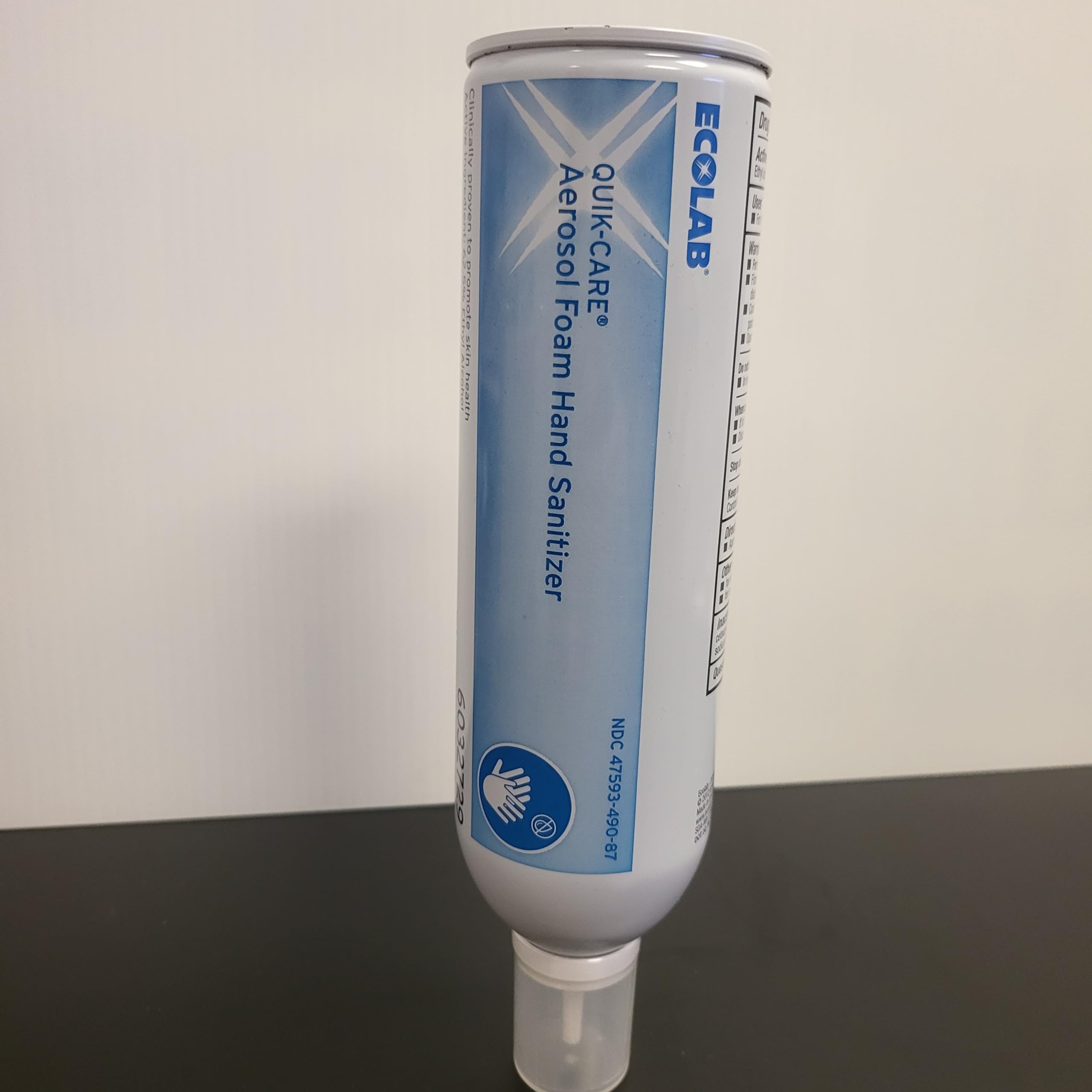 Ecolab Quik-Care Foam (Aerosol), 7 oz. Part No. 6032729 Qty 12 Per Case (12 7 OZ Cans)