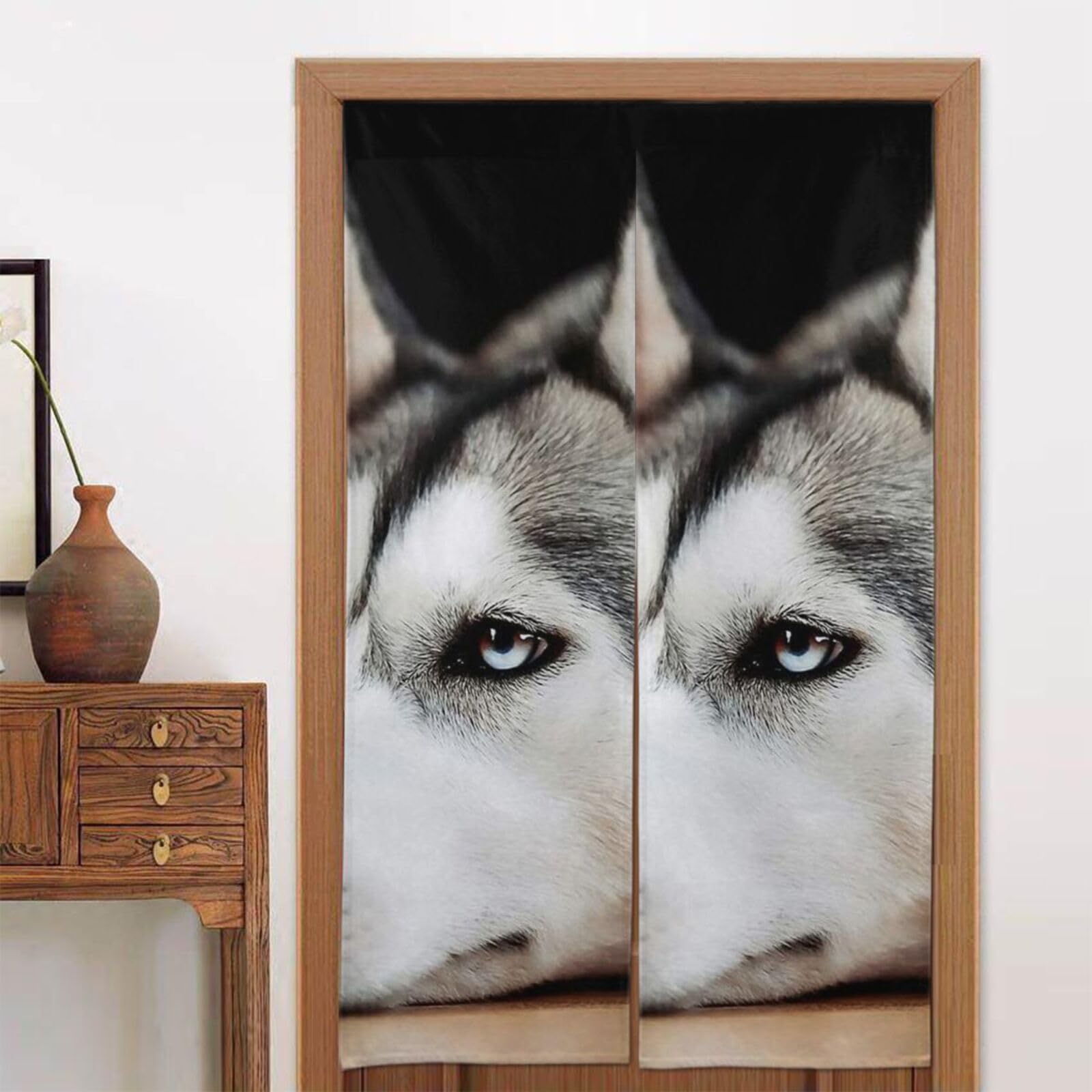 Rideau de porte Husky Noren pour créer un coin cosy dans votre salon
