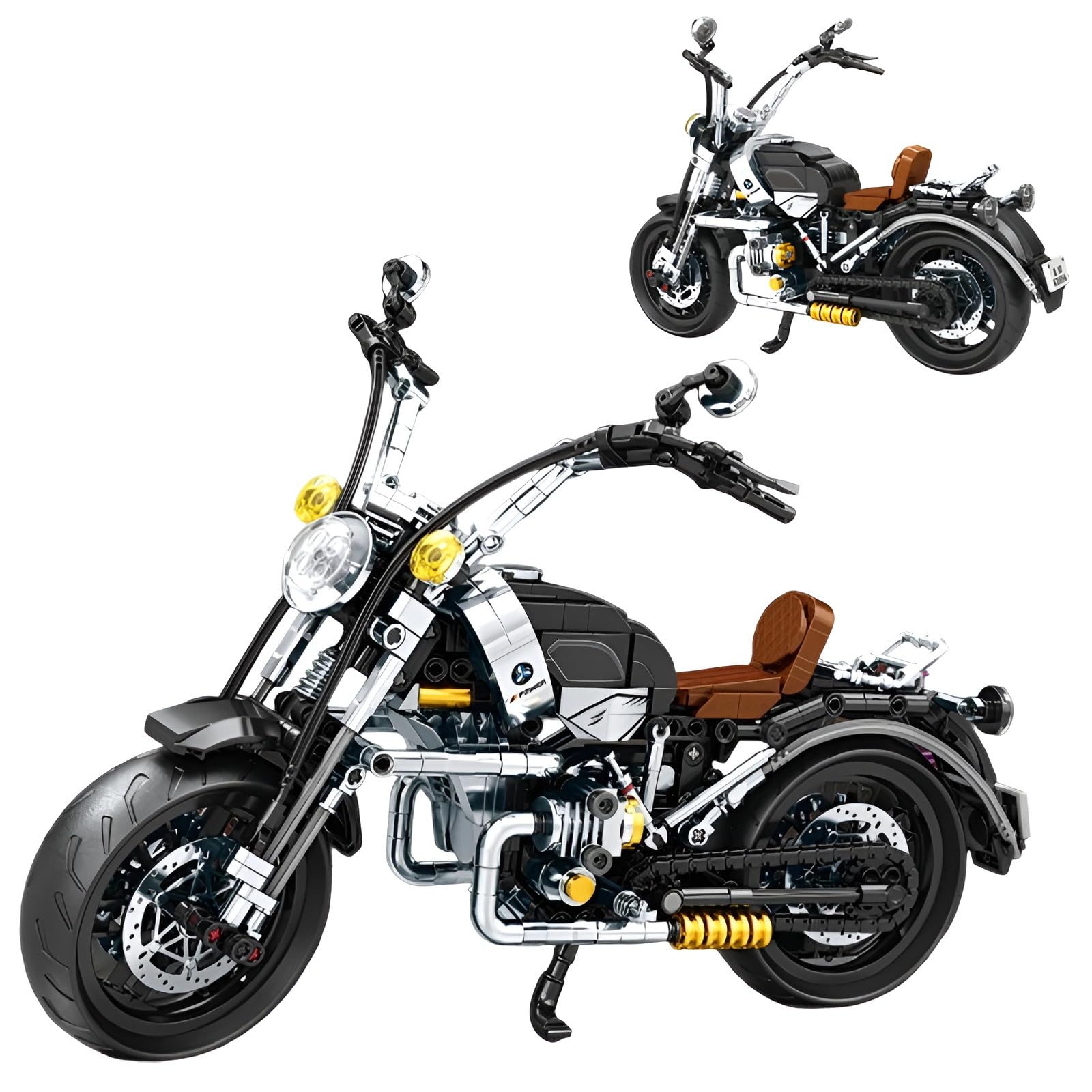 QuirkQuest Sports Motorcycle Building Blocks Kit, 823PCS Technick Vehicle Motorbike Model Toys, Race Car Bike Building Bricks Set, Ideas Gifts for Boys Teens Adults(K2275) — image 1
