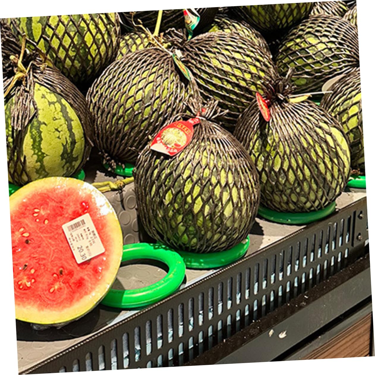Yardwe 10Pcs Circle Ring for Fruits Display Watermelon Fixing Stand Fruit Displaying Tool for Events Lightweight and Easy to Store
