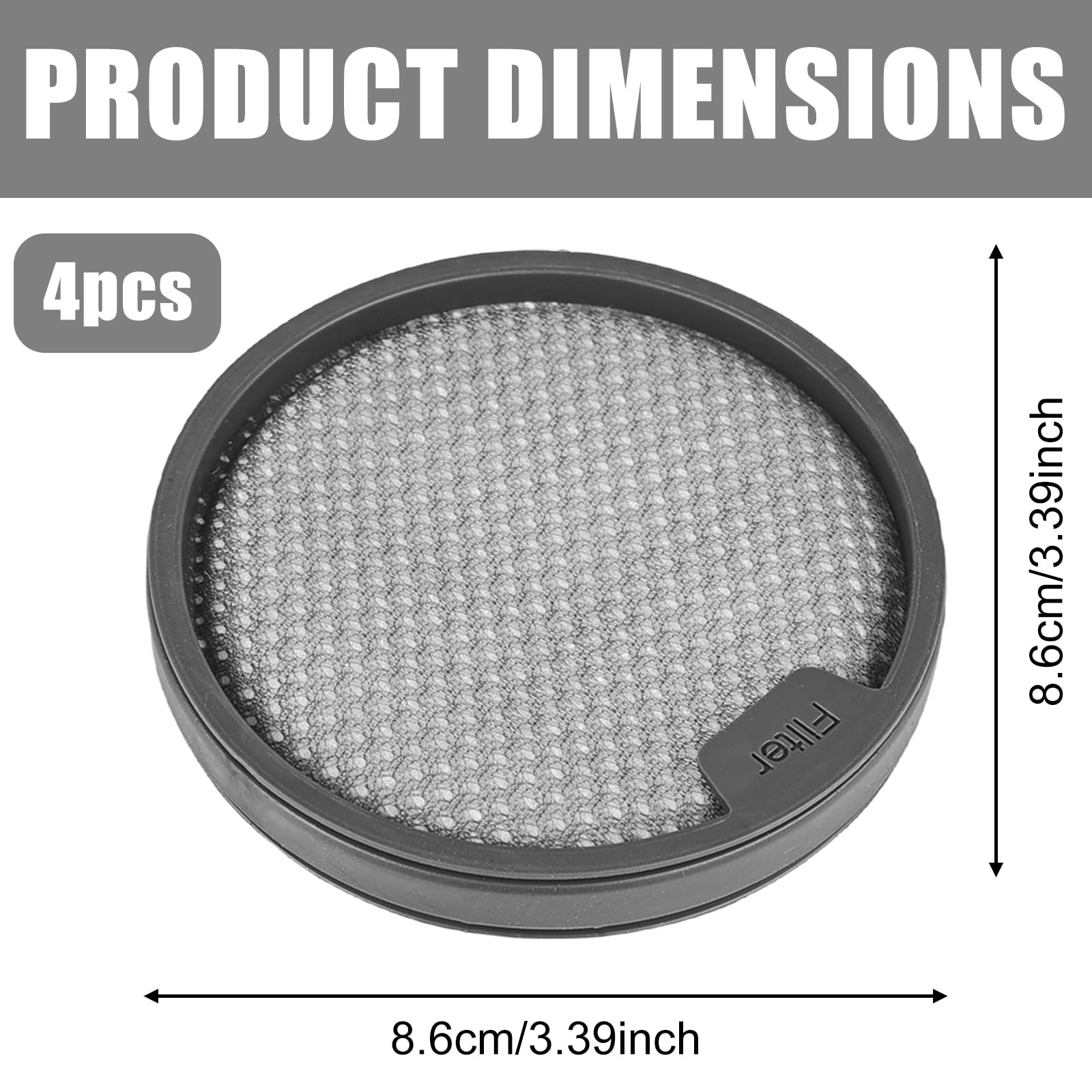 Sollbry Accessori Prefiltro + Filtro Hepa Per Xiaomi G9 G10, Per Dreame T10, T20, T30, T20 Pro - 7