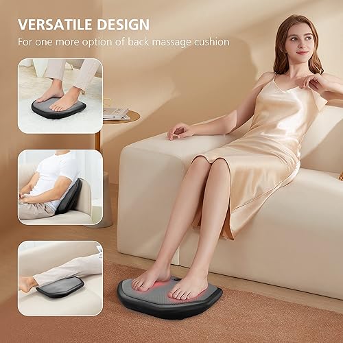 Miniatura 4 de COMFIER Shiatsu - Masajeador de pies con calefacción, masajeador de pies y espalda con calor, calentador de pies calentado, masajeador de pies para