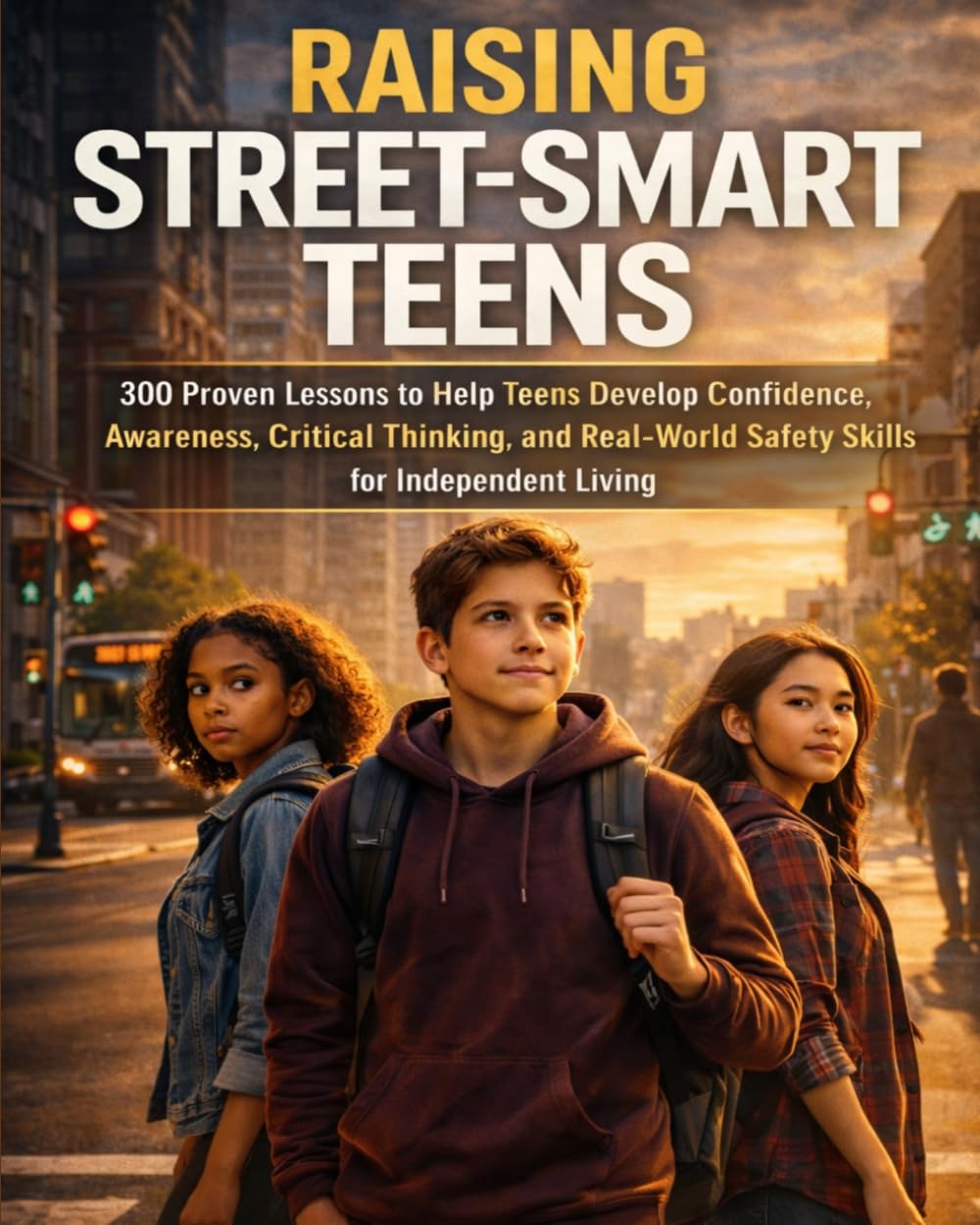 Raising Street-Smart Teens: 300 Proven Lessons to Help Teens Develop Confidence, Awareness, Critical Thinking, and Real-World Safety Skills for Independent Living