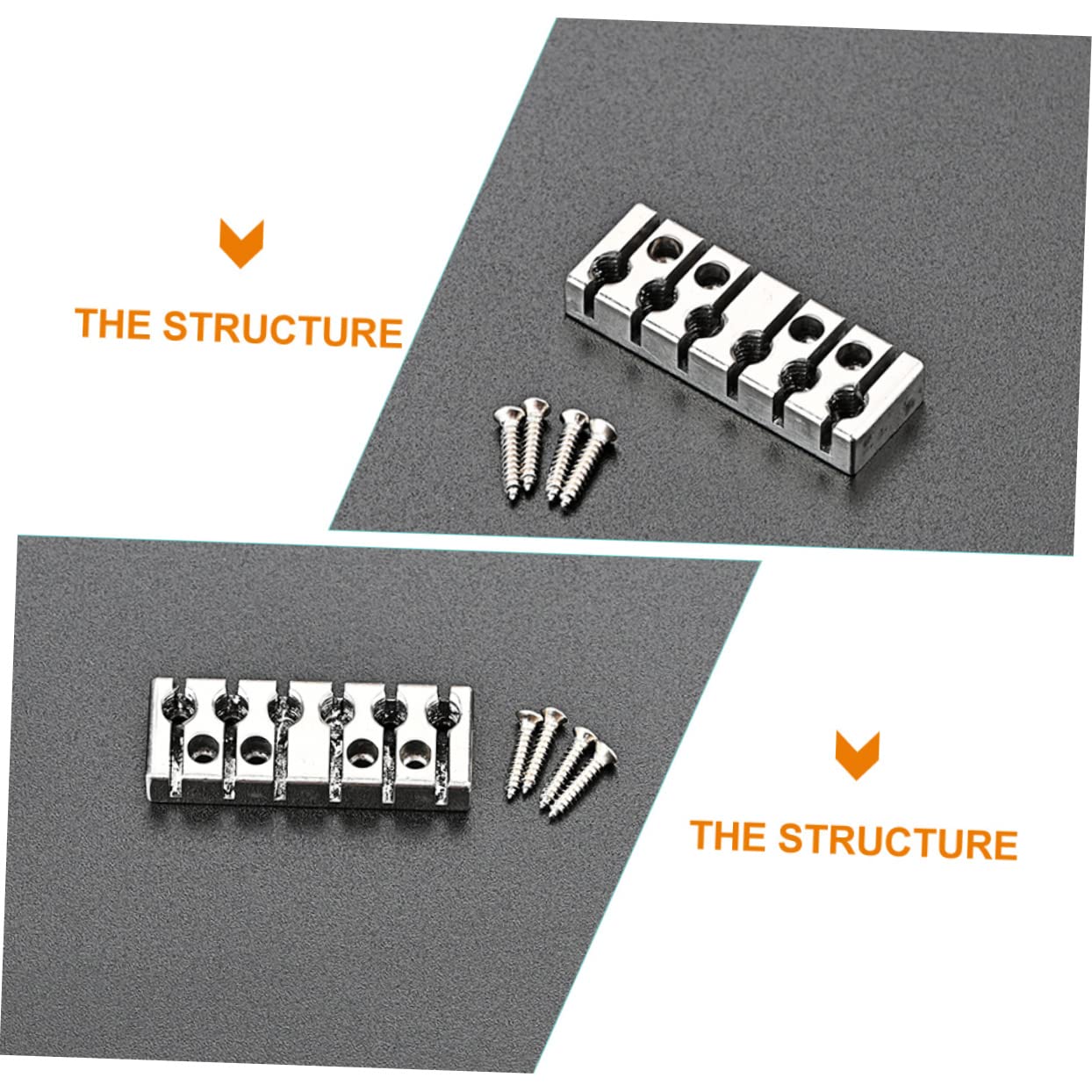 ibasenice Headless Electric Guitar String Lock Saiten Ersatzteil Für Gitarre Leicht Und Praktisch Für Musiker Und Bands