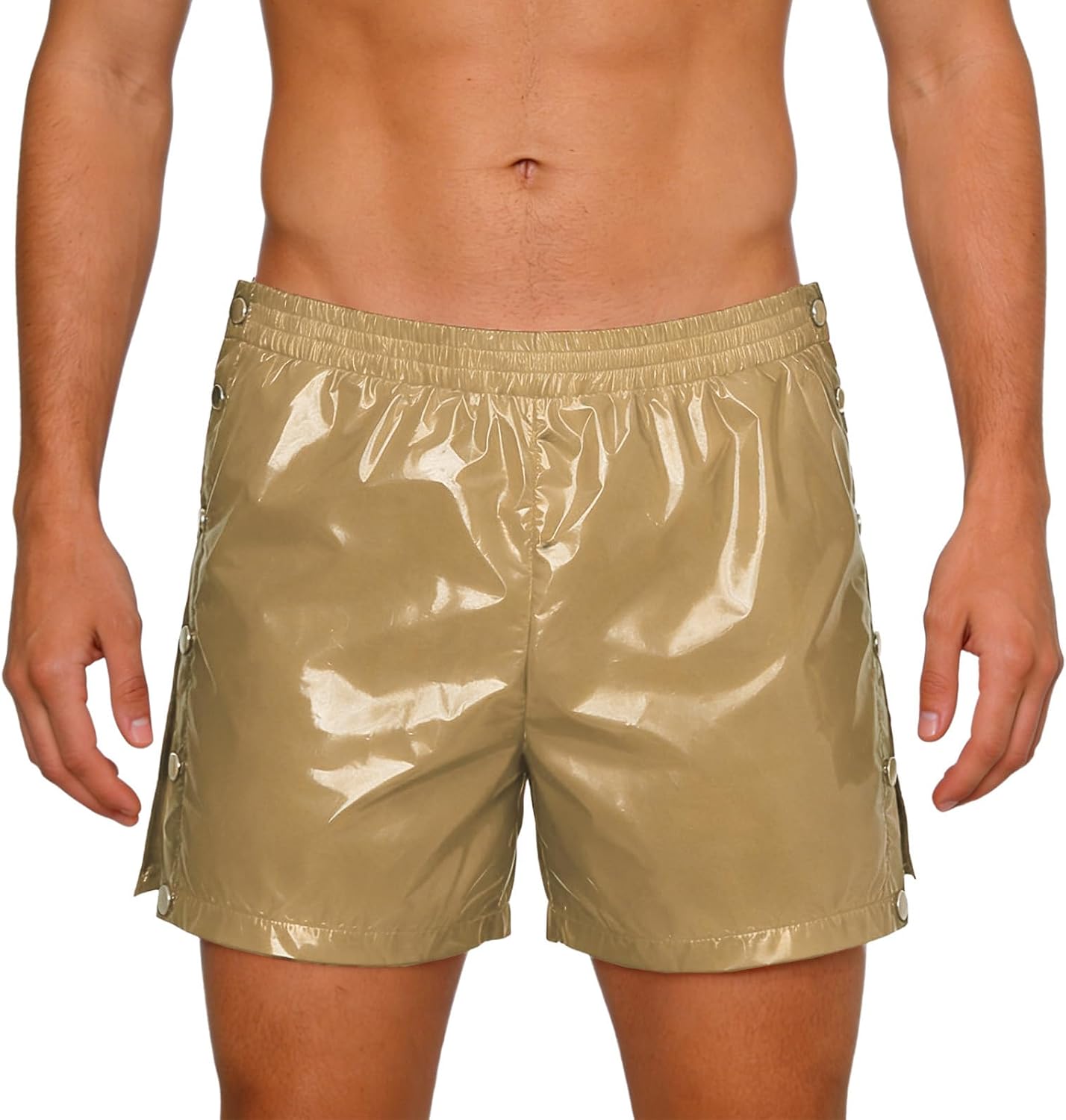 Men Tear Away Shorts Special Needs Clothing Knee Leg Hip Surgical Loose Trunks Solid Color Underpants
