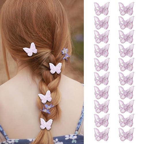 Miniatura 8 de 20 pinzas de mariposa para el cabello, clips de encaje para bordar, para mujeres, niñas, adolescentes, para boda, día de San Valentín, fiesta de