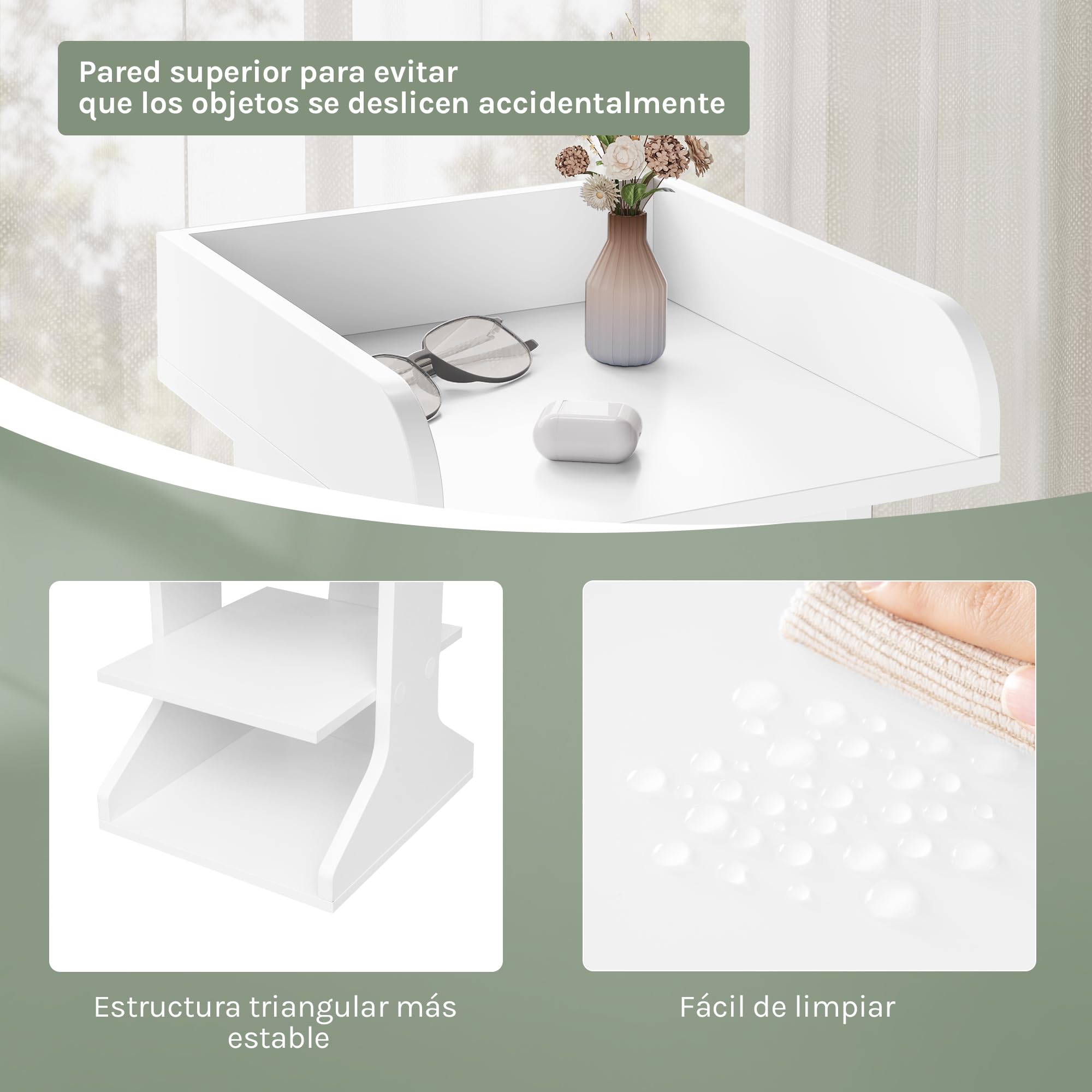 WOLTU Zapatero Estrecho y Alto, Estantería Vertical para Zapatos, Mueble Zapatero de 8 Niveles, para Pasillo, Salon, Entrada y Rincón, 27,5x30x121 cm, Blanco
