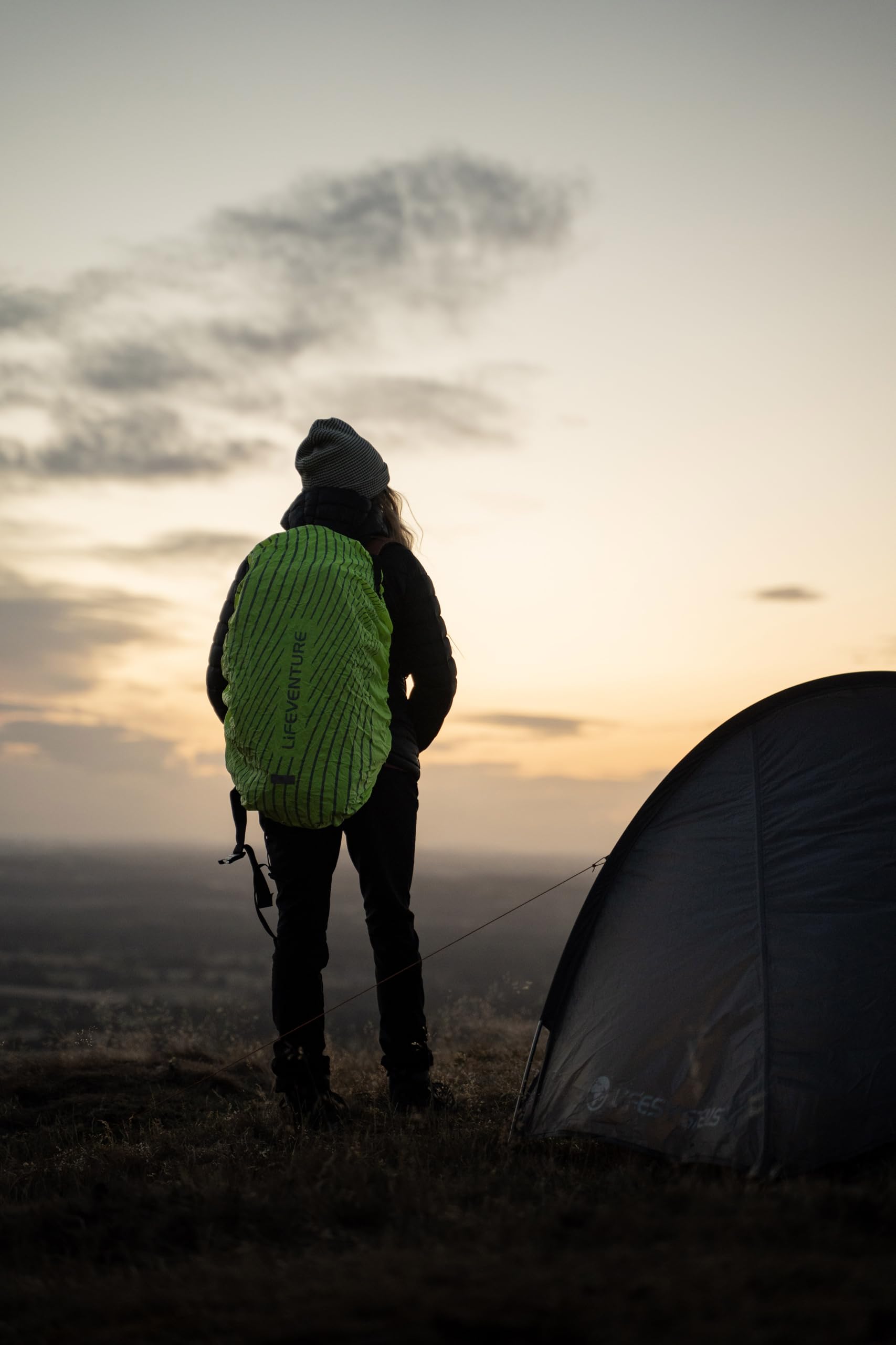Lifeventure Housse de Pluie réfléchissante pour Sac à Dos | Haute visibilité, imperméable et résistant aux intempéries | Duke of Edinburgh (DofE)