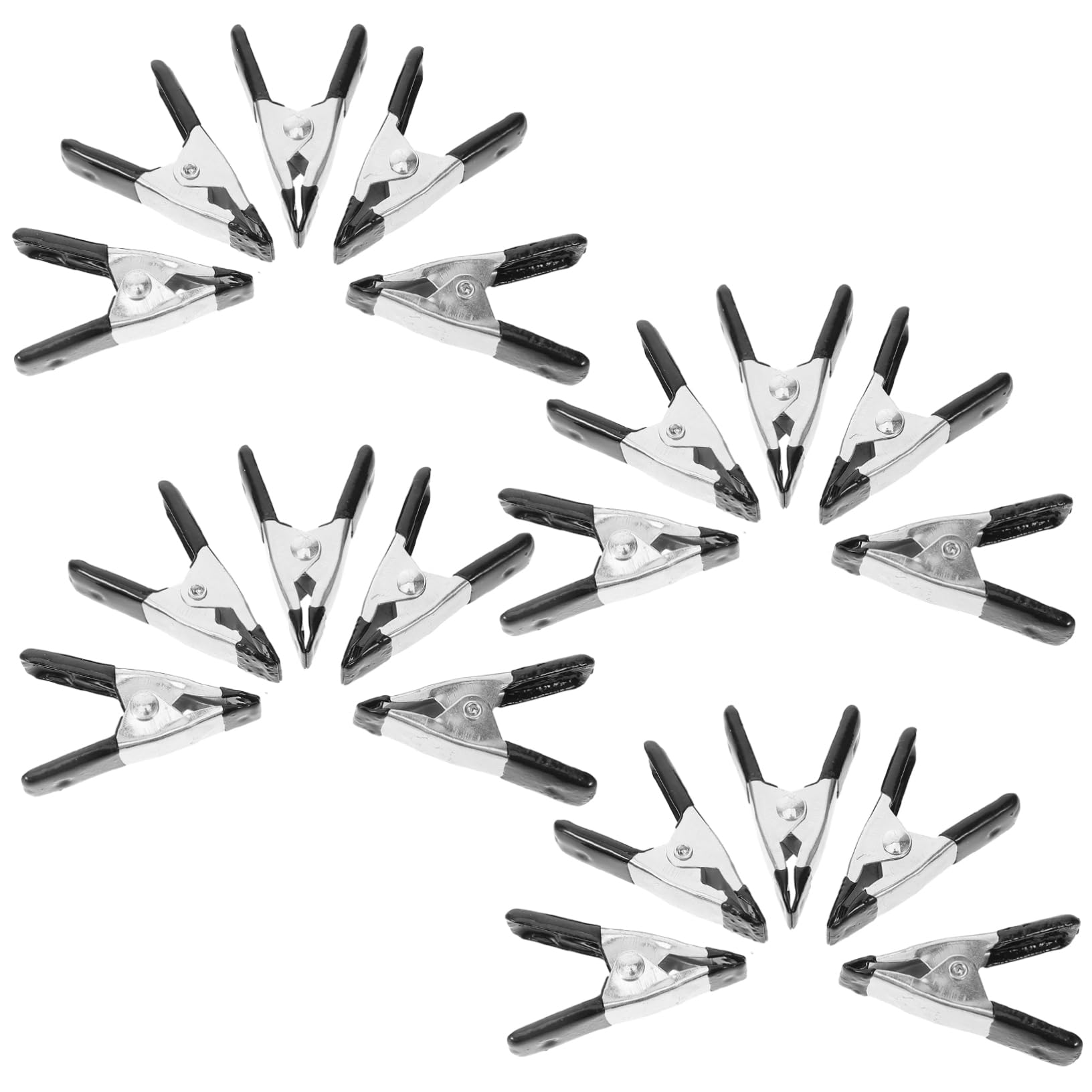 NUOBESTY 4 Set Clip Per Sfondo Professionale Da Fermagli Resistenti E Carbonioso Per Fotografia Utilizzo Facile E Sicuro 20 Pezzi*4