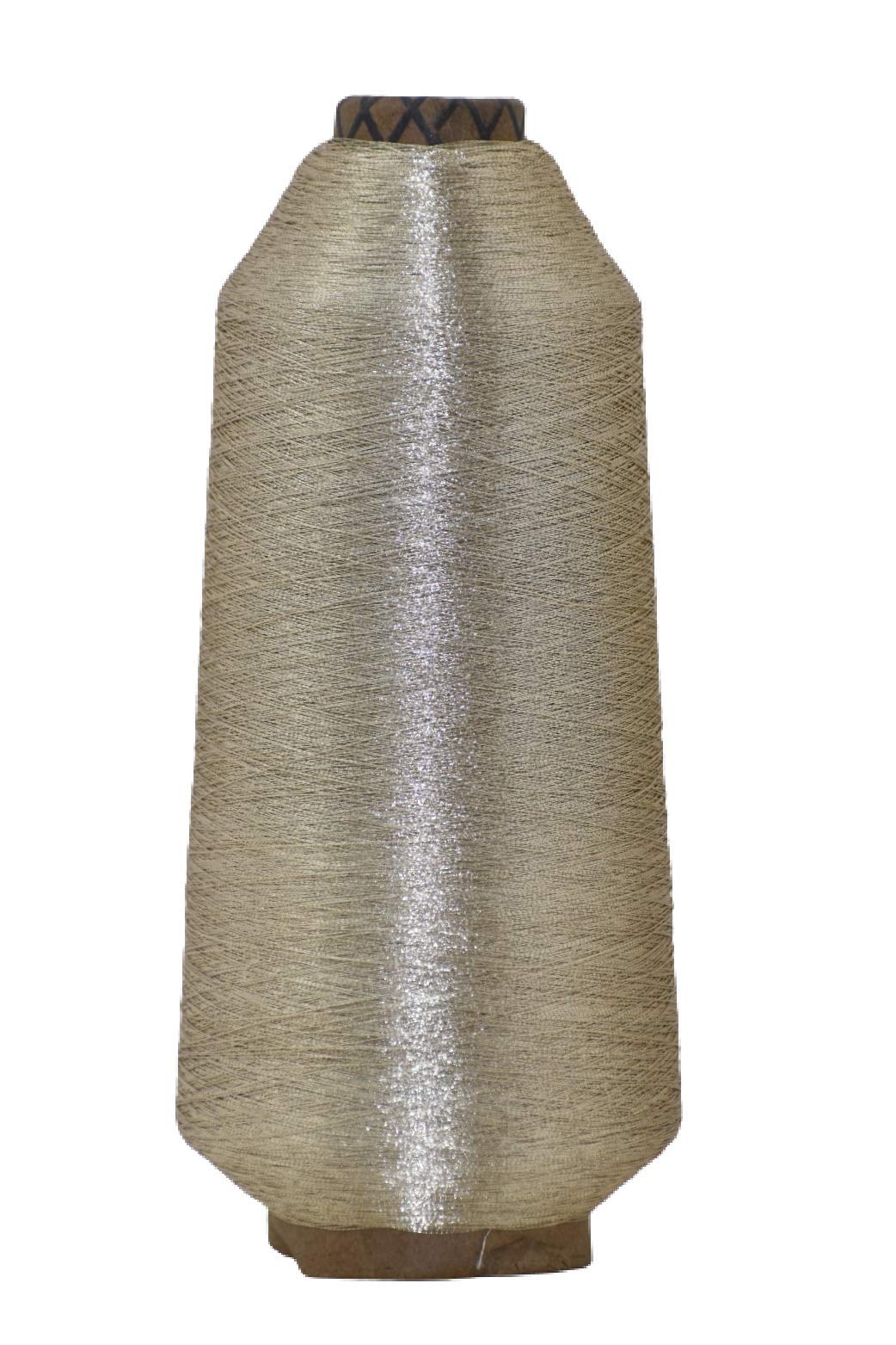 HUNNY- BUNCH - Light Gold Color Jari Kasab for Embroidery-Jewellery Making-Tassel Making-Bridle Purse Making-Cards & Crafts Projects (Shade NO. - R - 111) Pack of 1 (8000 MTR)