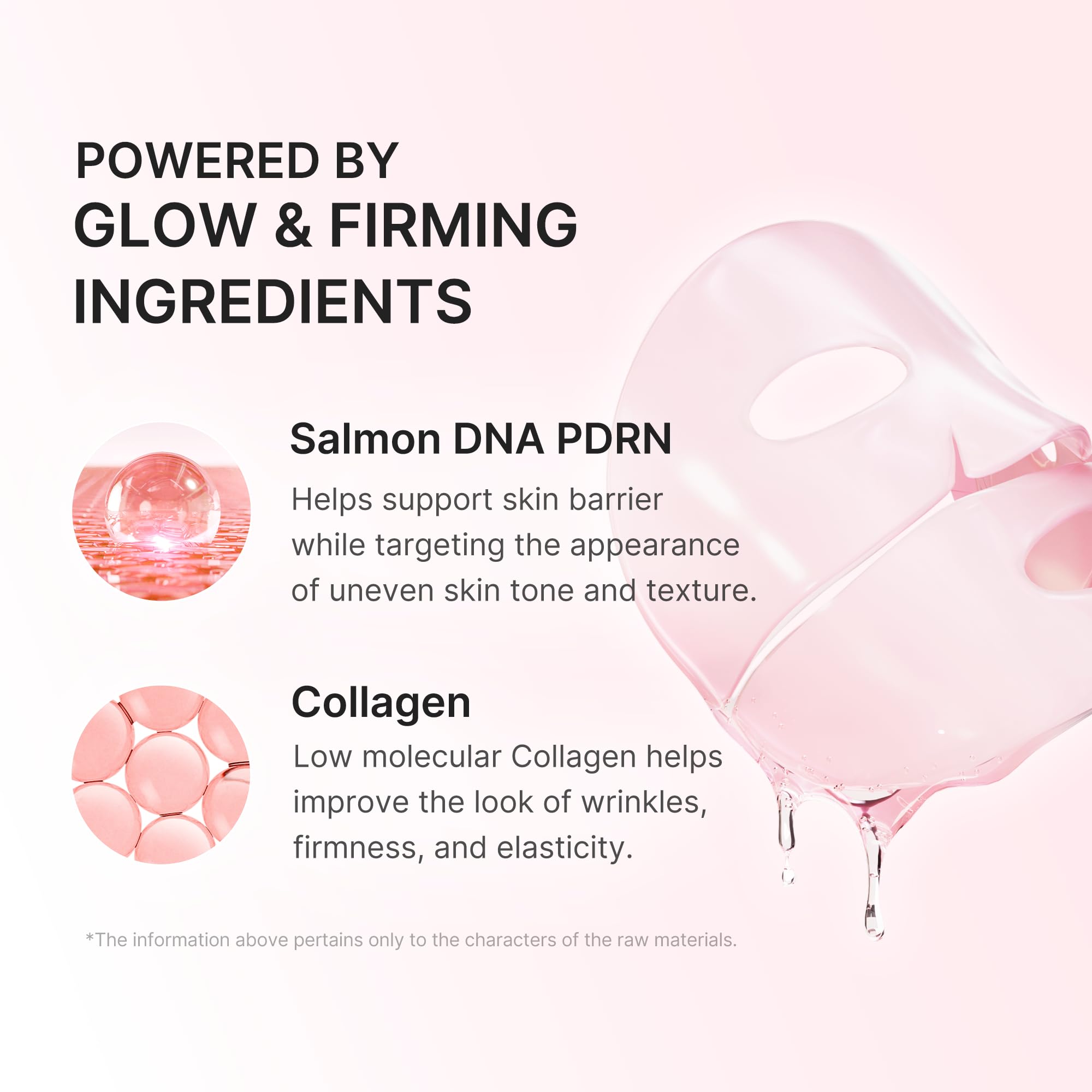 medicube Salmon Dna Pdrn, Maschera In Gel Di Collagene Rosa, Da Notte, Per Una Pelle Luminosa Ed Elastica, Idratante, Rassodante E Idratante, 4 Pezzi (Confezione Da 1)