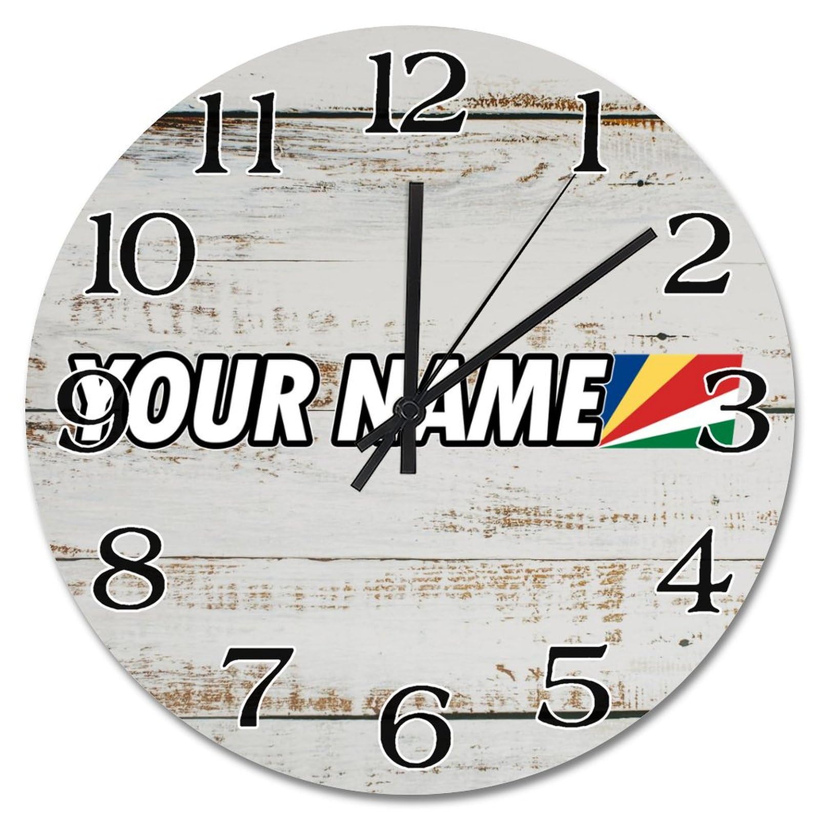 Horloge Seychelles pour chambre à coucher au mécanisme silencieux