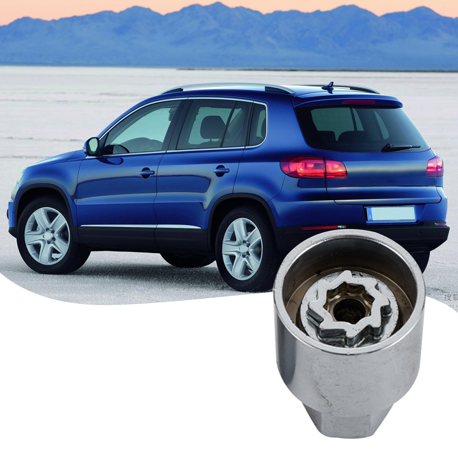 chiave antifurto per dadi di bloccaggio auto 524 o D di ricambio per Security Master, per chiave a bussola VW
