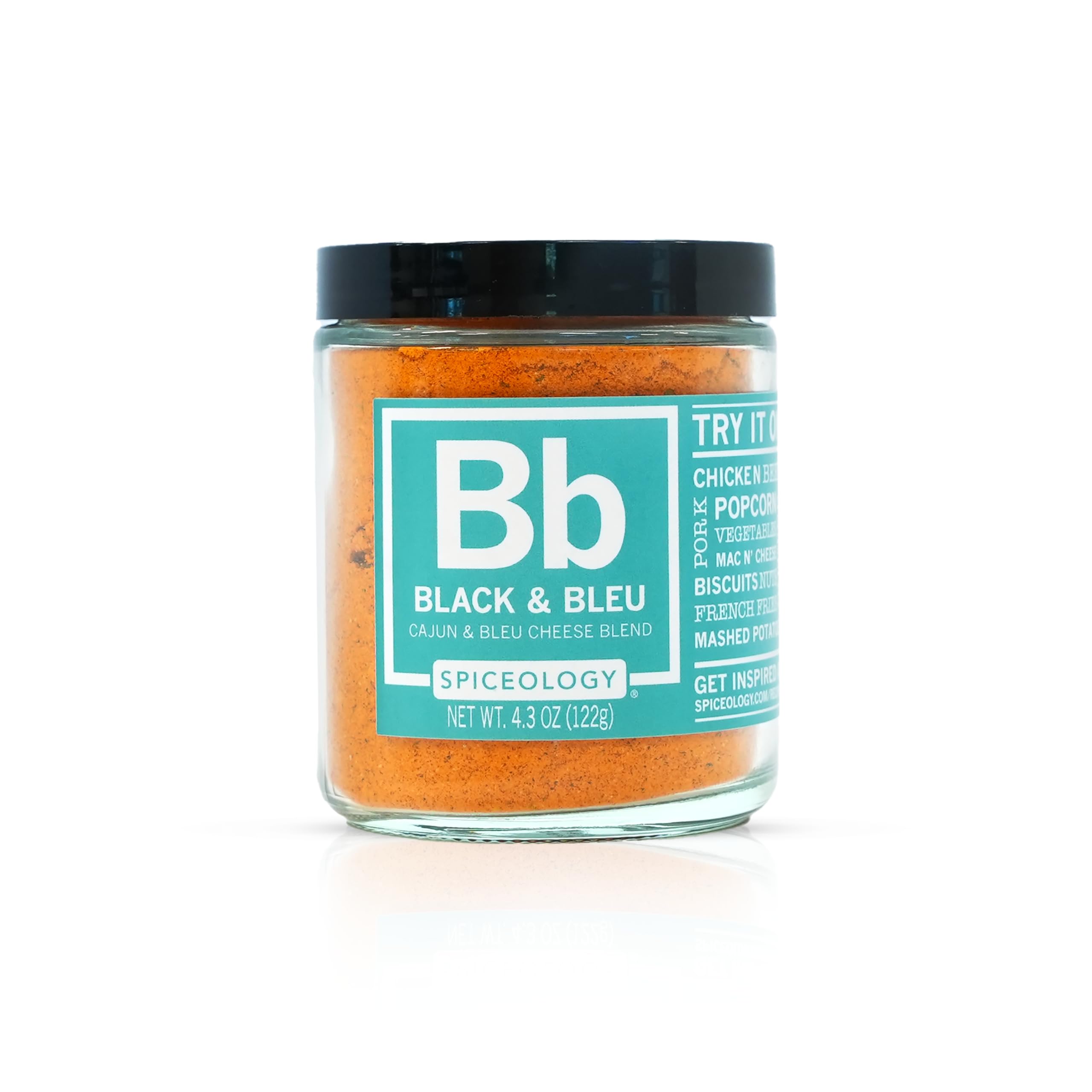 Spiceology – Black & Bleu Cajun Seasoning – Gourmet Blend of Real Bleu Cheese & Blackening Spices – Perfect for Chicken, Steak, Burgers, Seafood &