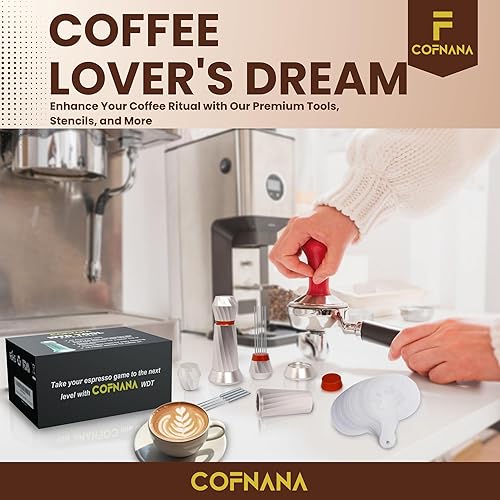 Miniatura 5 de WDT Tool Espresso - Herramienta agitadora profesional de espresso - Distribuidor de espresso de aluminio premium - Herramienta de distribución de