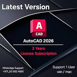 Autocad 2026/2025 2 years License Subscription For 1 User 1 Pc or Mac