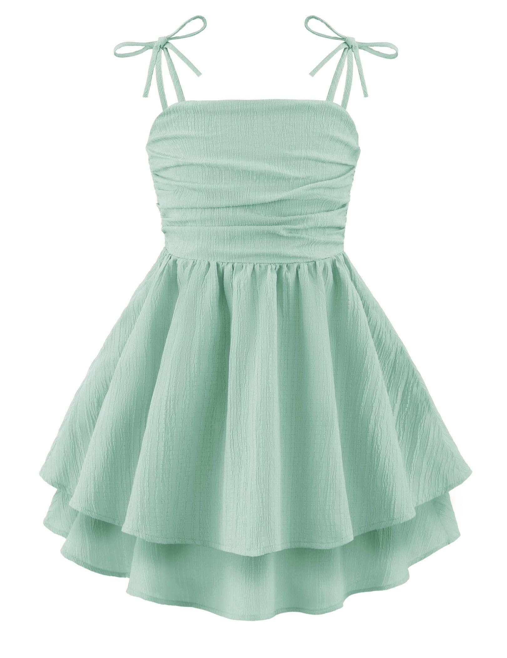 Arshiner Girls Summer Spaghetti Strap Dress